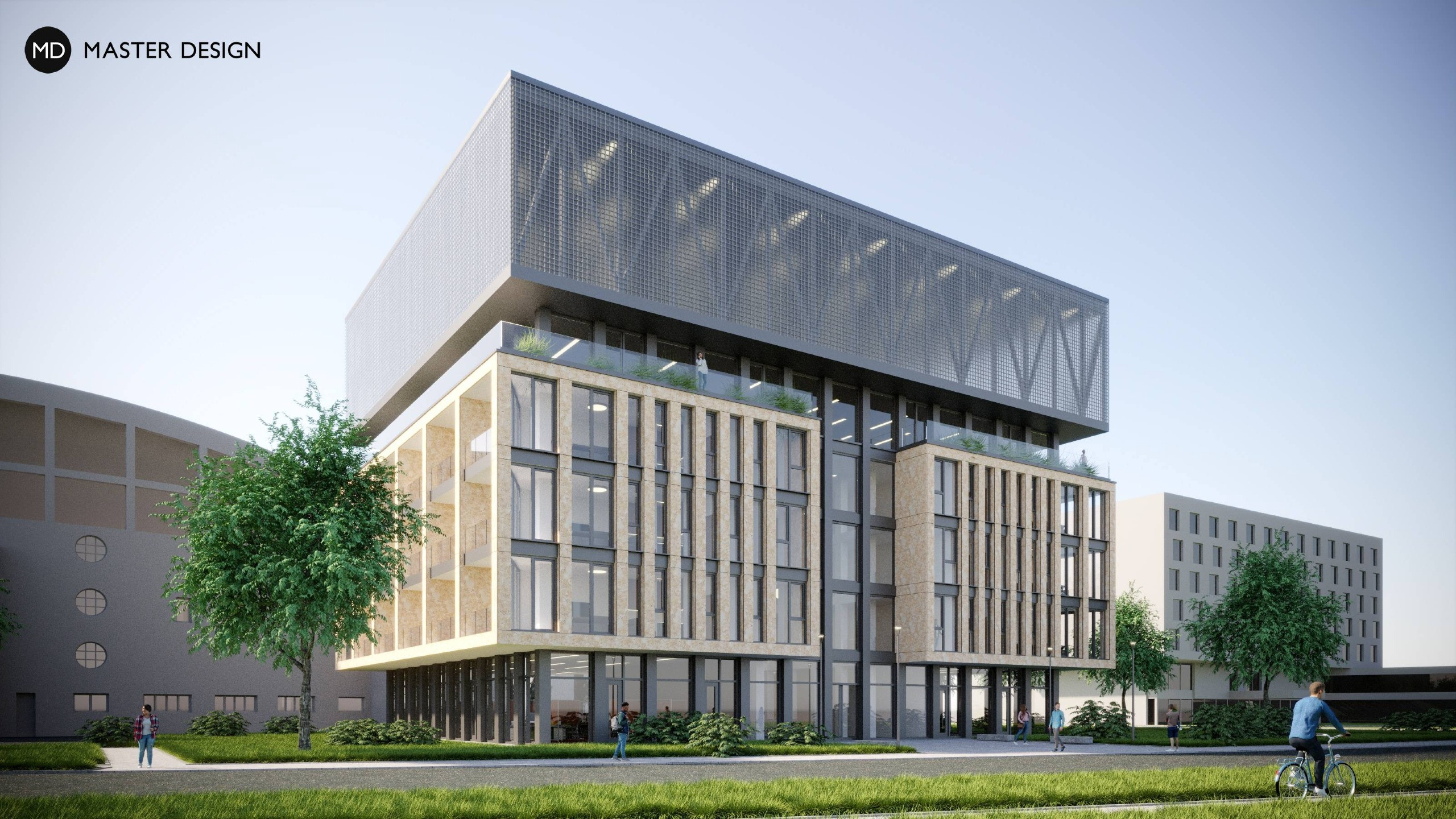 Multifunkční dům pro sportovceOlomouc - vizualizace3