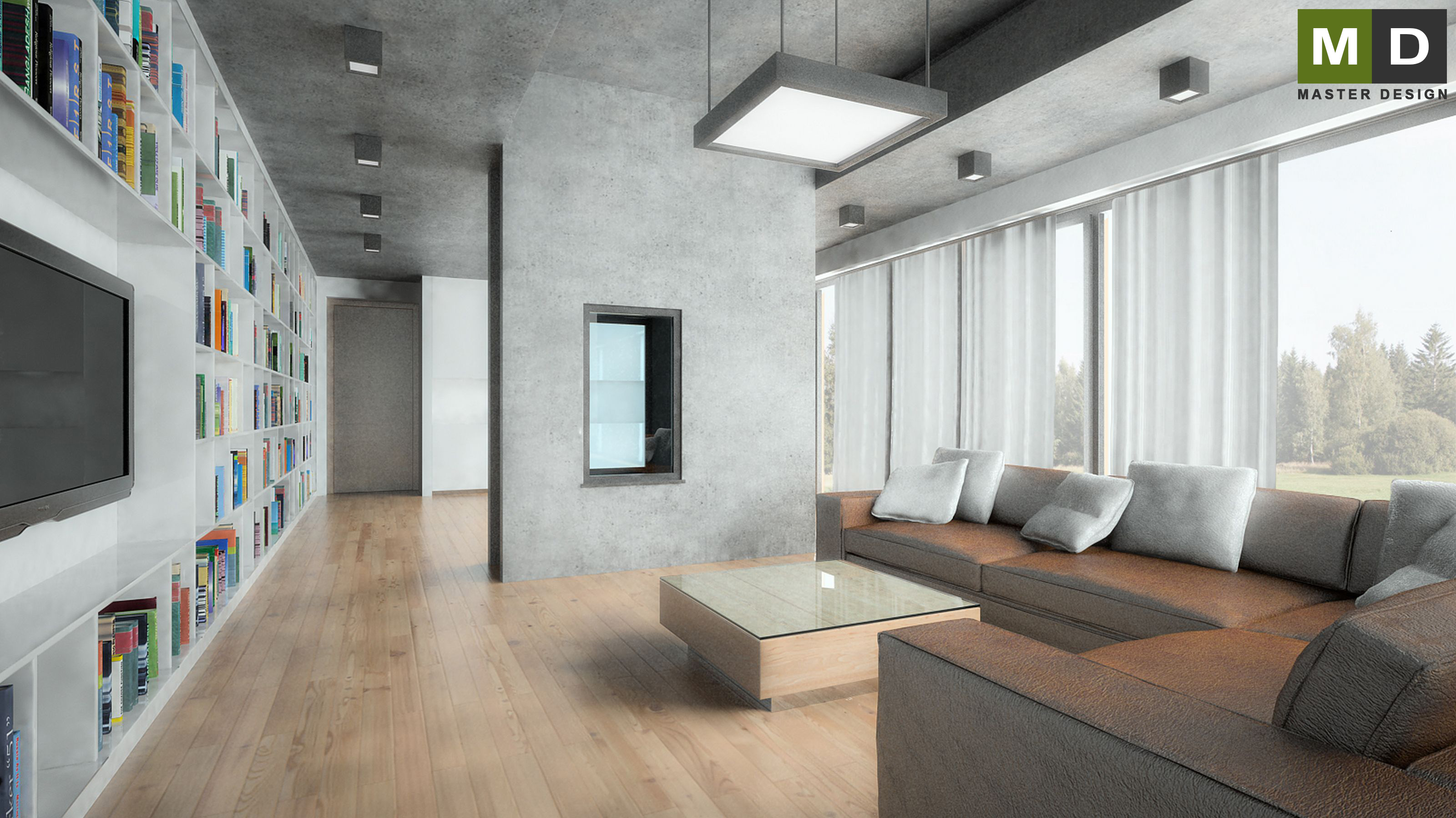Living room interior - Ořechov - preview