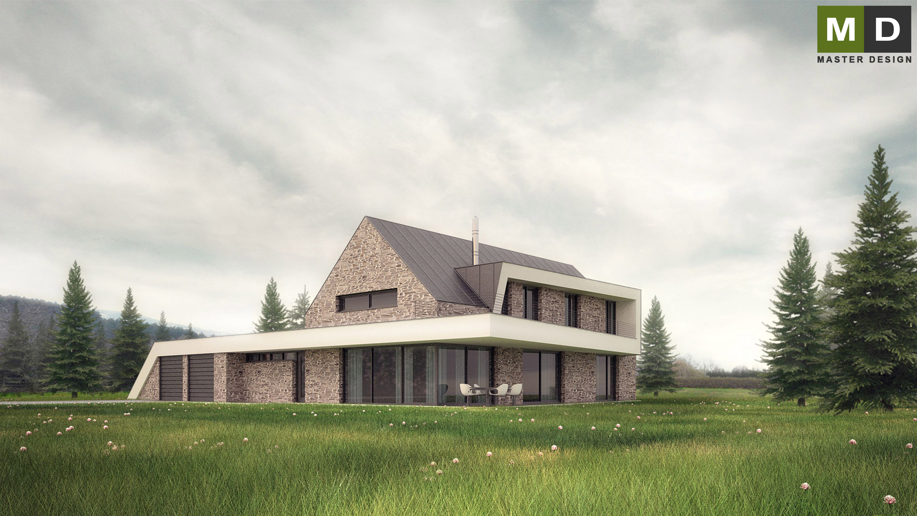 Luxusní nízkoenergetický dům v podhorském prostředíBocanovice - vizualizace2 Luxusní nízkoenergetický dům v podhorském prostředíBocanovice - vizualizace2