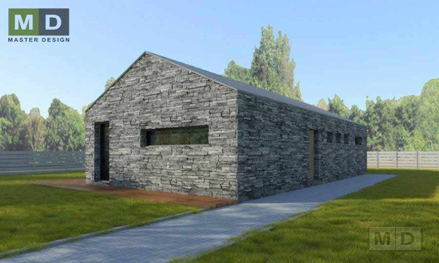 Nízkoenergetický bungalov s francouzskými oknyStrašice - vizualizace3 Nízkoenergetický bungalov s francouzskými oknyStrašice - vizualizace3