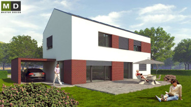 Type passive house with a gable roof - Developerský projekt - main visualisation