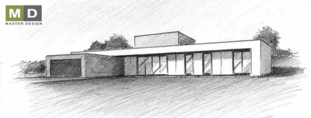 Luxusní bungalov s plochou střechou - Havířov - hlavní vizualizace