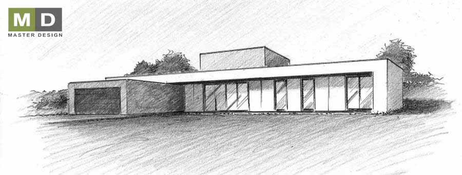 Luxury bungalow with a flat roof - Havířov - main visualisation