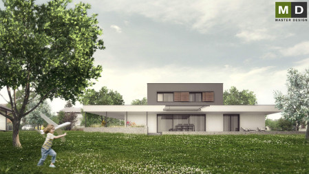 Low-cost house with a large covered terrace - Horní Soběšovice - main visualisation