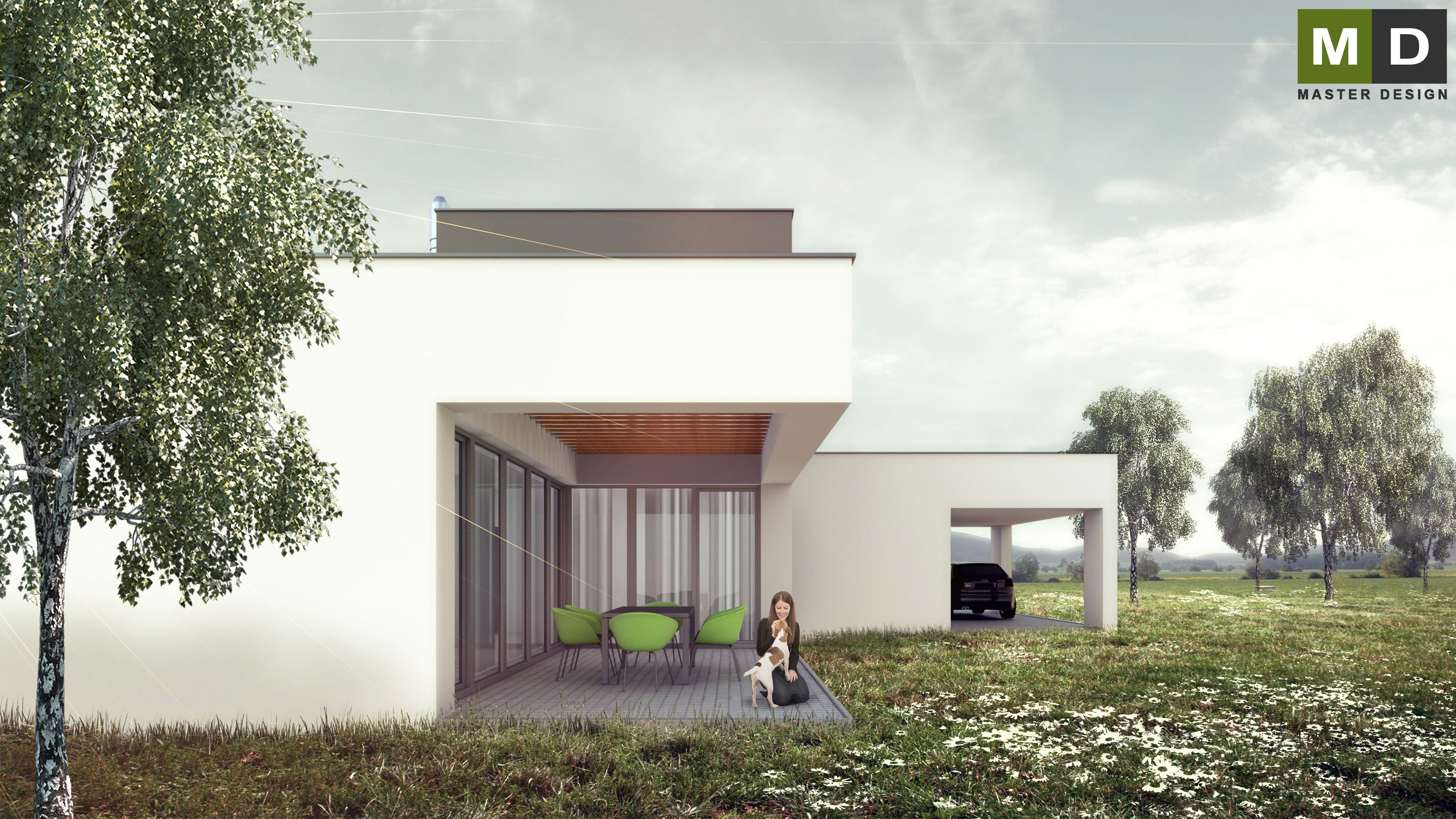 Two-storey low-energy house with a large covered terrace - Praha Čestlice - preview
