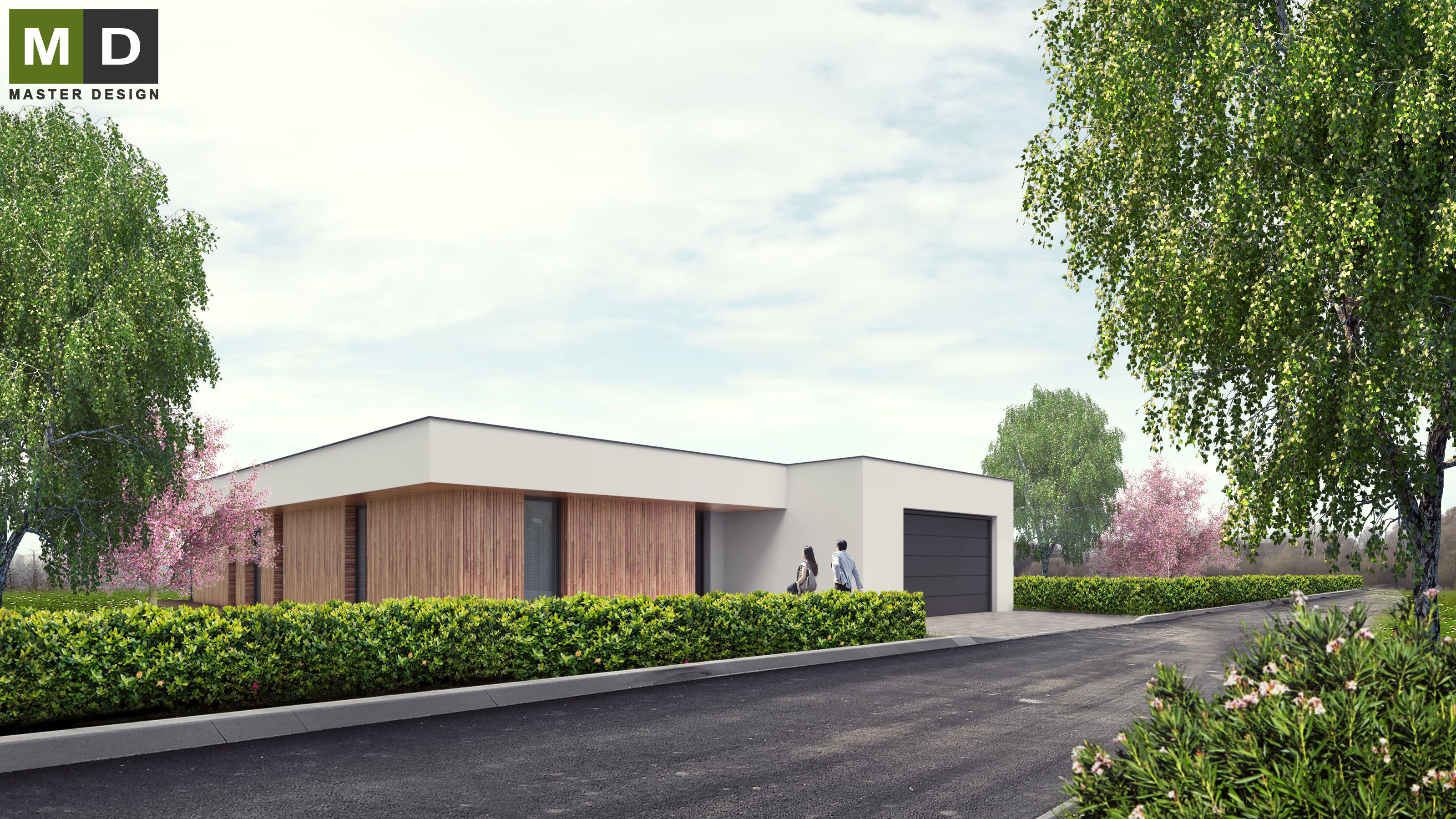 Bungalov s vyvýšeným obývacím pokojem a velkou terasouStaré Hodějovice - vizualizace3 Bungalov s vyvýšeným obývacím pokojem a velkou terasouStaré Hodějovice - vizualizace3