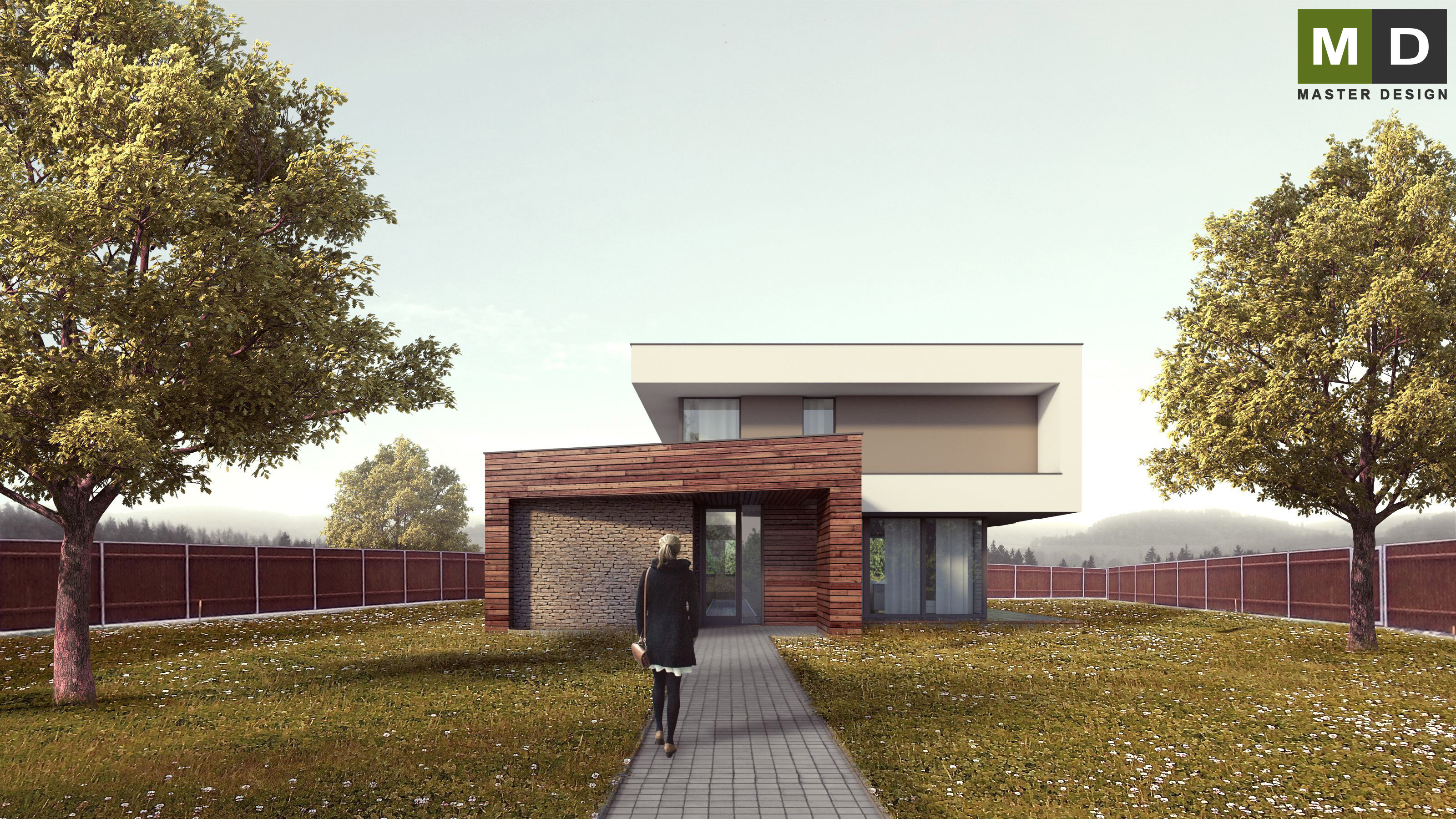 Low-energy house with sunny terraceMladá Vožice u Tábora - visualisation2 Low-energy house with sunny terraceMladá Vožice u Tábora - visualisation2