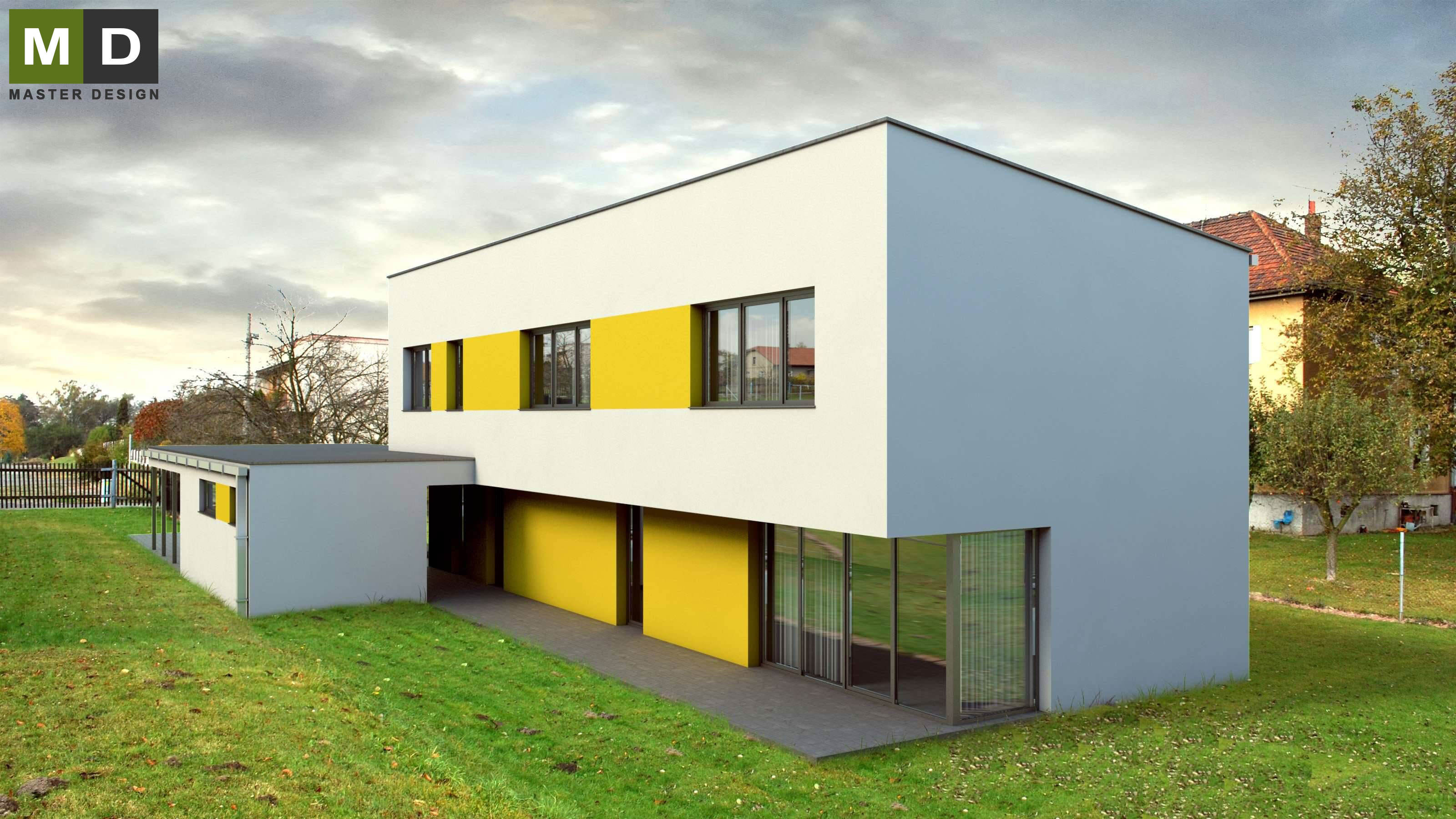 Atypický nízkoenergetický dům s garážíPolanka nad Odrou - vizualizace3 Atypický nízkoenergetický dům s garážíPolanka nad Odrou - vizualizace3