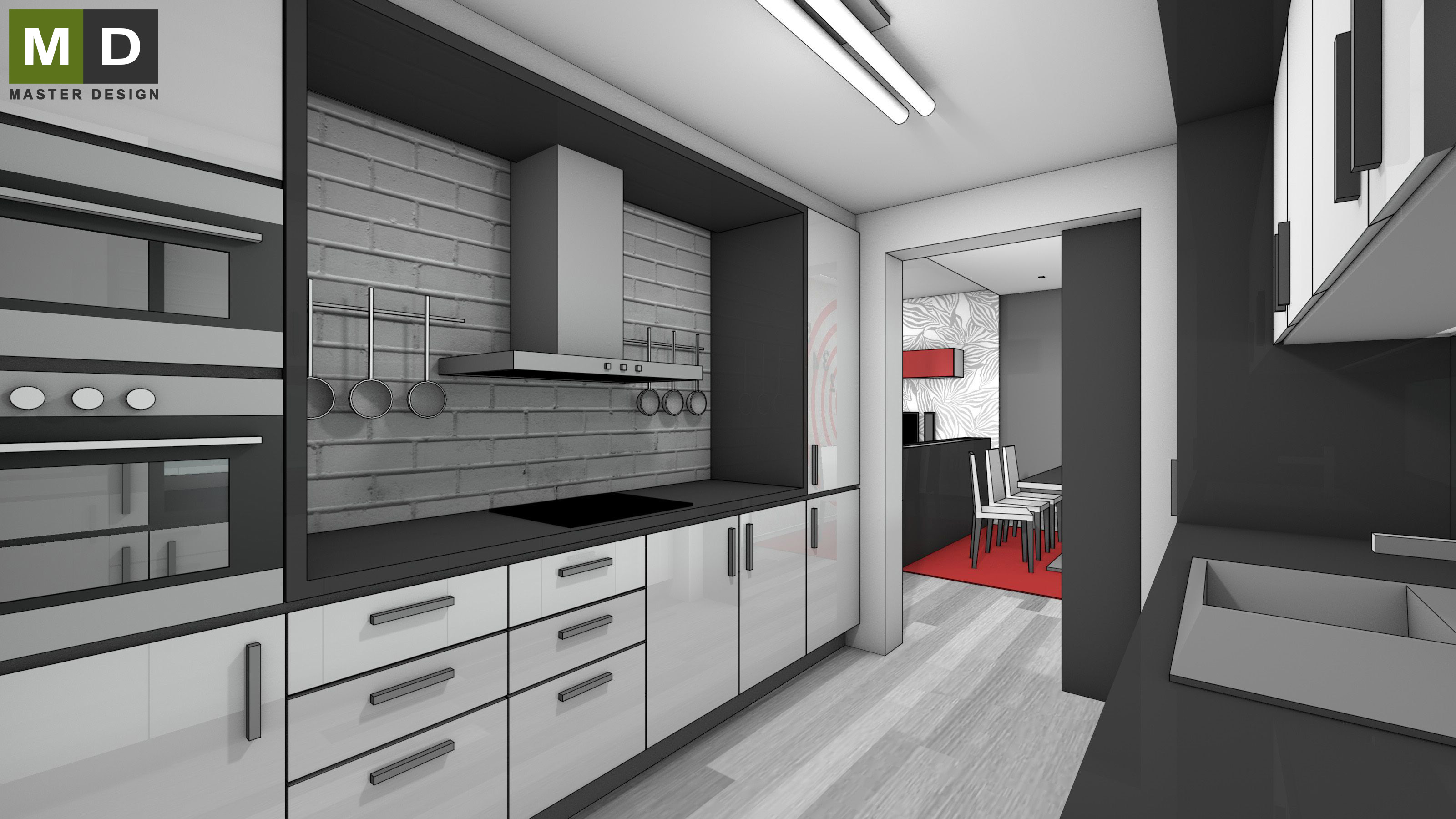 Family house interiorPraha Čestlice - visualisation8