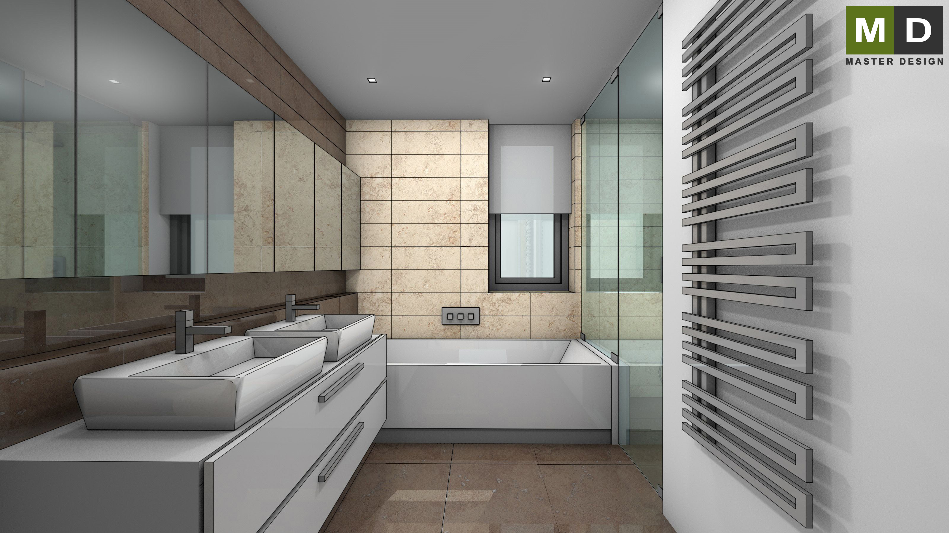 Family house interiorPraha Čestlice - visualisation10