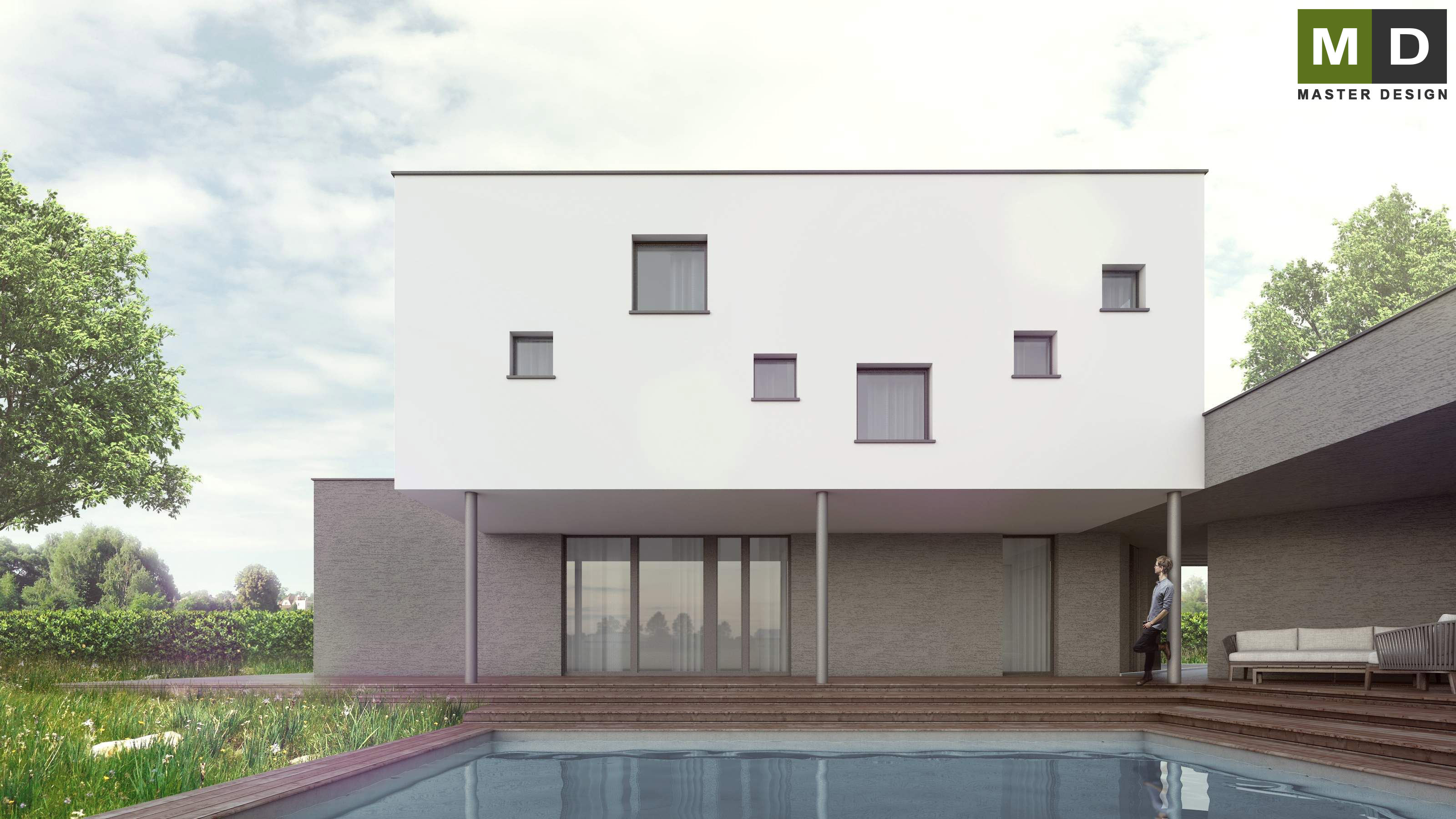 Moderní ekonomický dům z kontejnerů s krytou terasouLázně Bohdaneč - vizualizace4 Moderní ekonomický dům z kontejnerů s krytou terasouLázně Bohdaneč - vizualizace4