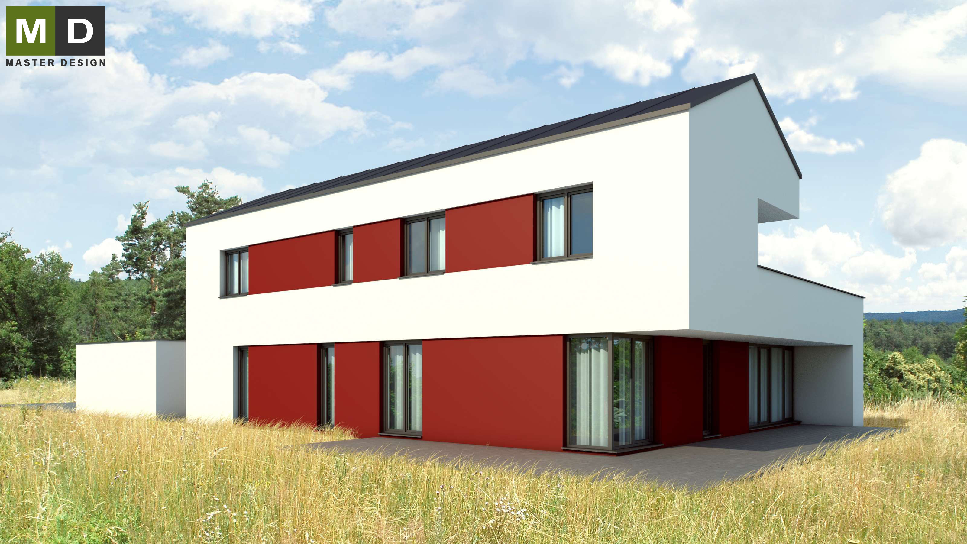 Nízkoenergetický dům do L s krásným výhledemBílovice nad Svitavou - vizualizace2 Nízkoenergetický dům do L s krásným výhledemBílovice nad Svitavou - vizualizace2