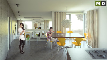 Family house interior - Odolená voda - main visualisation