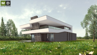 Luxusní dvoupodlažní dům s designovou stavební konstrukcí - Malé Kyšice - hlavní vizualizace
