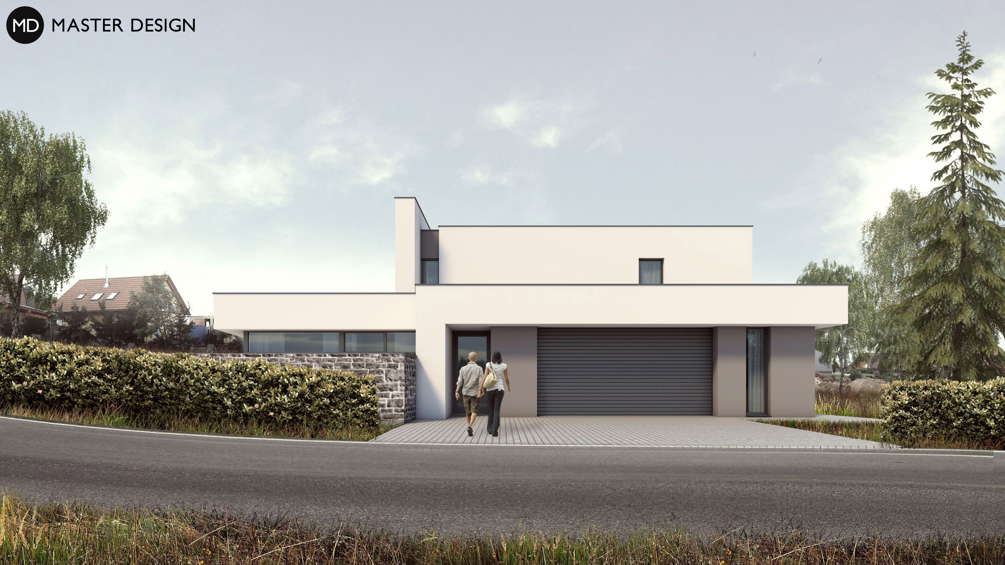 Luxusní třípodlažní dům pro super chlapa s interiérovým bazénem a saunouTovéř u Olomouce - vizualizace4 Luxusní třípodlažní dům pro super chlapa s interiérovým bazénem a saunouTovéř u Olomouce - vizualizace4