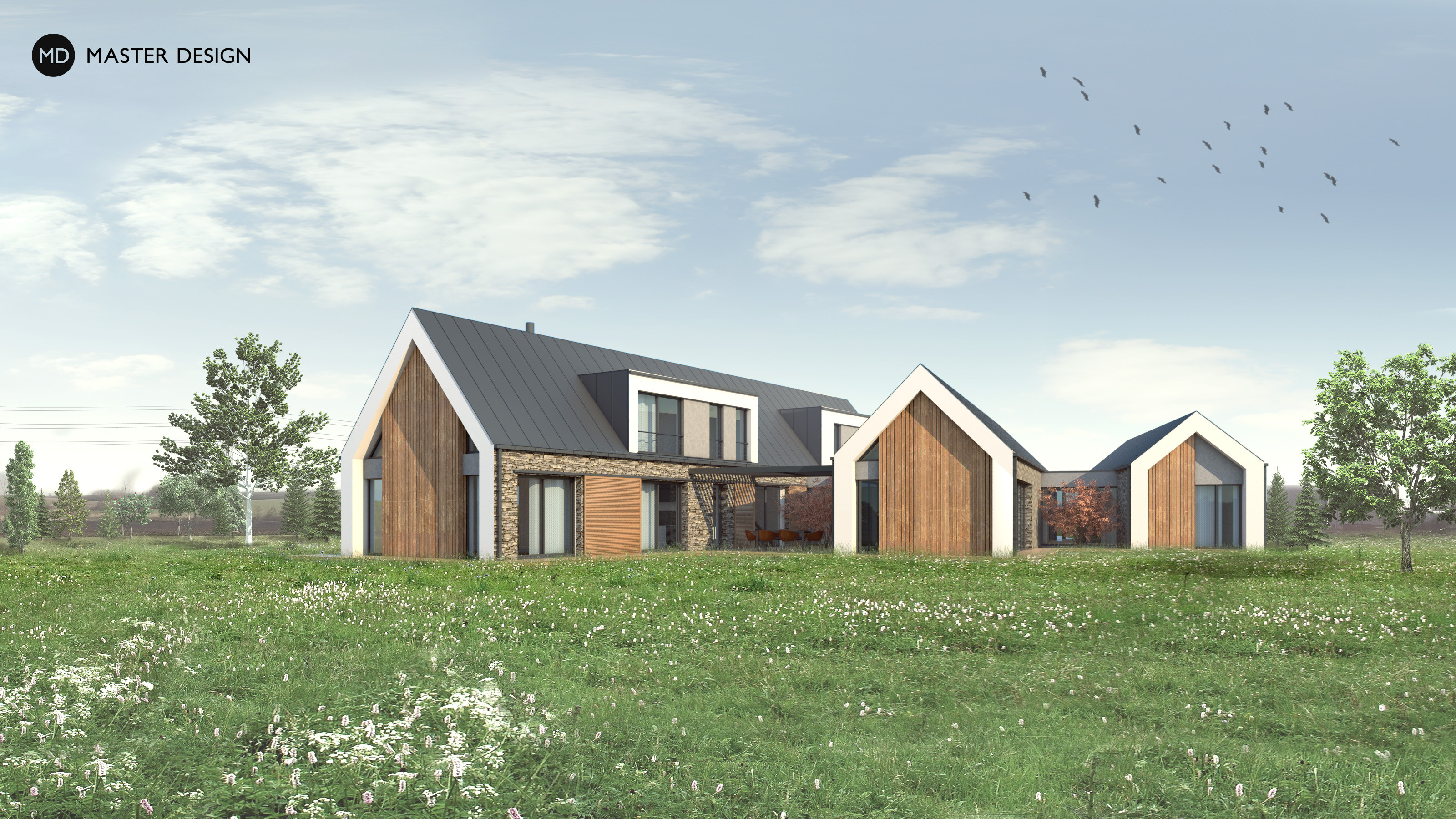 Family houseZeleneč u Prahy - visualisation2 Family houseZeleneč u Prahy - visualisation2