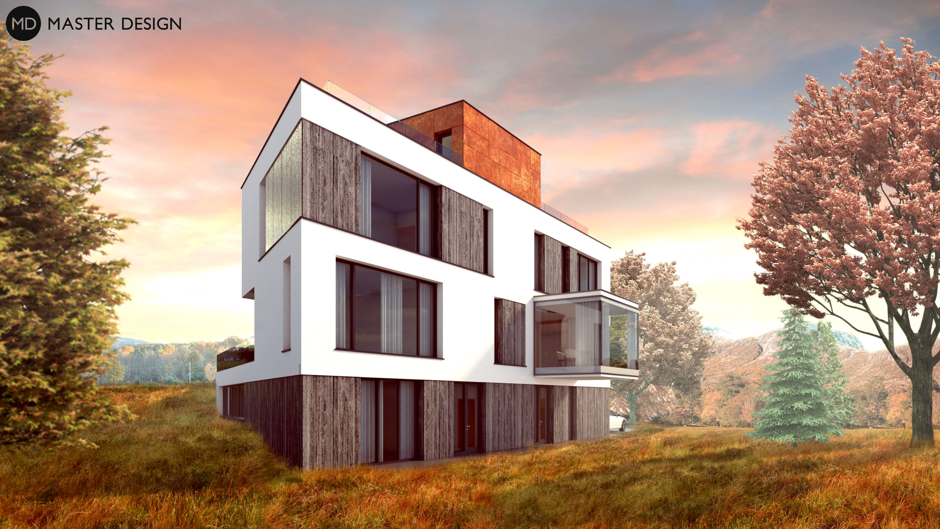 Family houseŘeporyje u Prahy - visualisation2