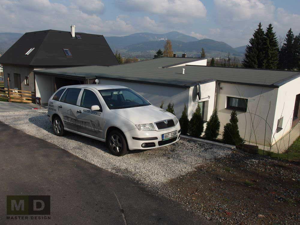 RealizaceNízkoenergetický přízemní bungalov do L s garáží Frýdlant - vizualizace8