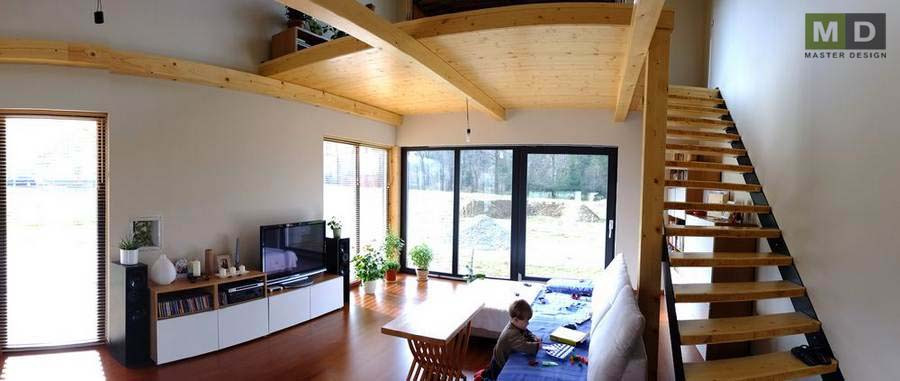 RealizacePřízemní dřevostavba s obytným podkrovím Trojanovice u Beskyd - vizualizace6