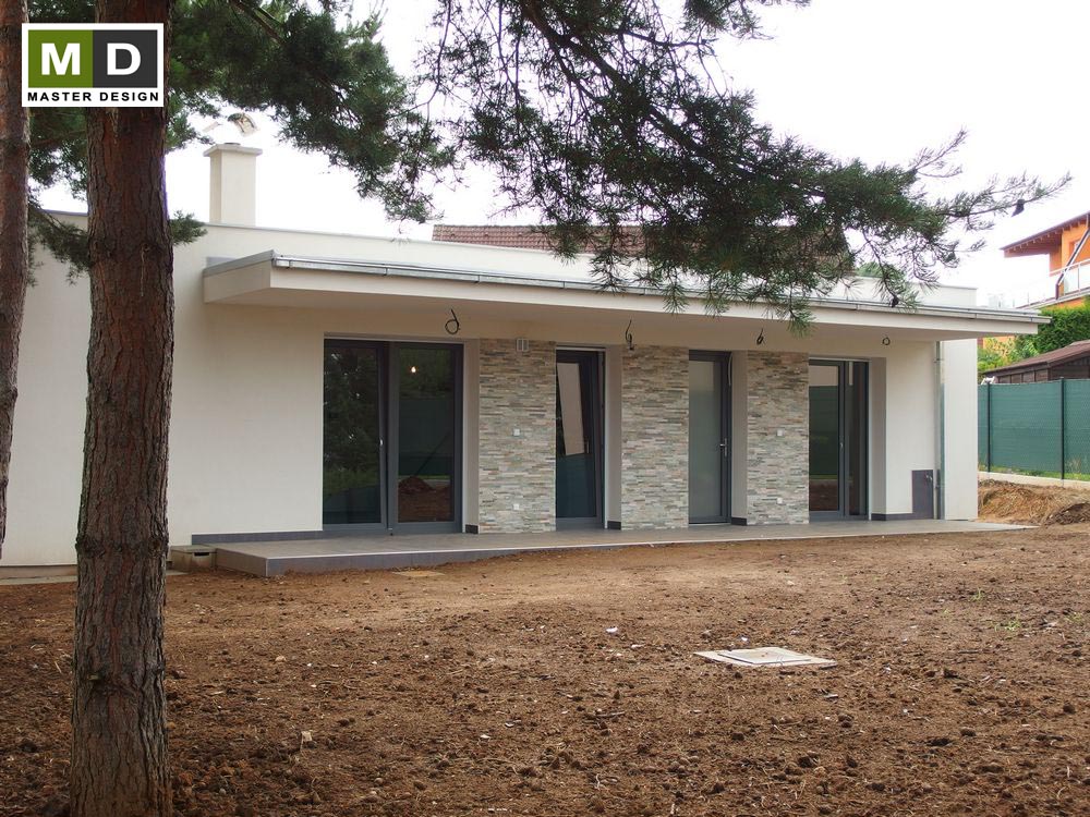 RealizaceBungalov s garáží ve funkcionalistickém stylu Praha Pitkovice - vizualizace3
