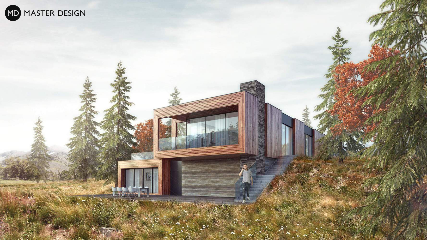 Koncept luxusního domu ve svahu10 - vizualizace2 Koncept luxusního domu ve svahu10 - vizualizace2