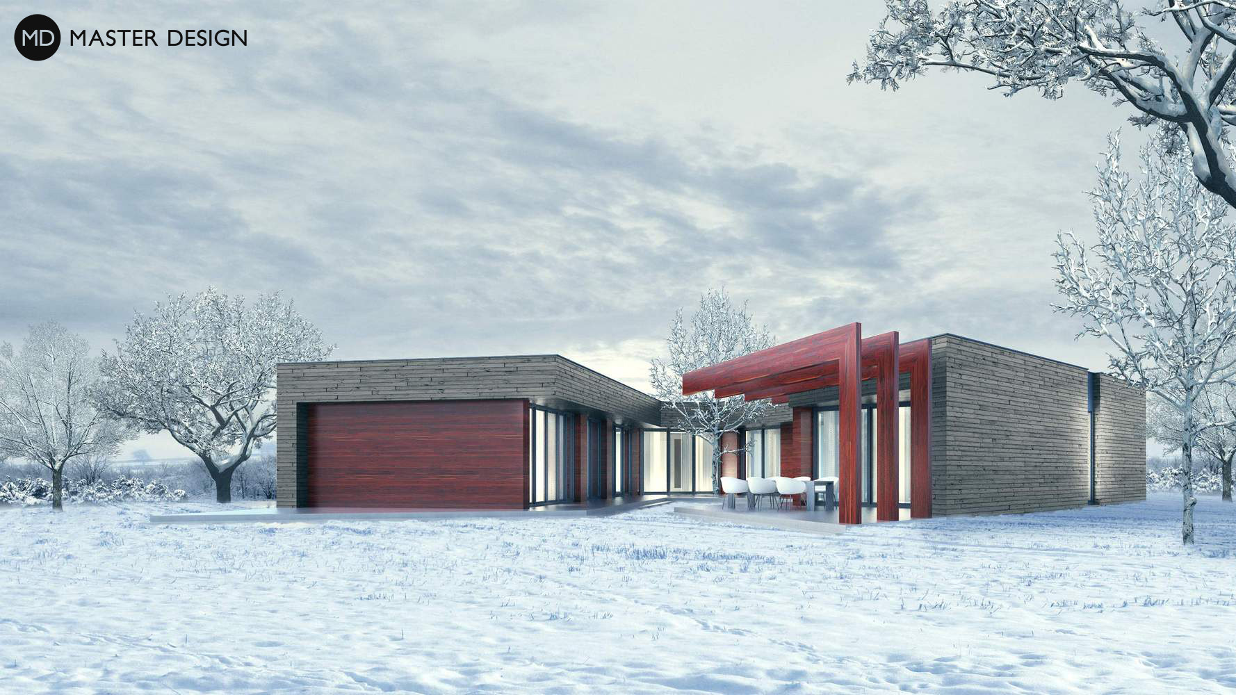 Koncept rodinného bungalovu s dřevěným obkladem15 - vizualizace2 Koncept rodinného bungalovu s dřevěným obkladem15 - vizualizace2