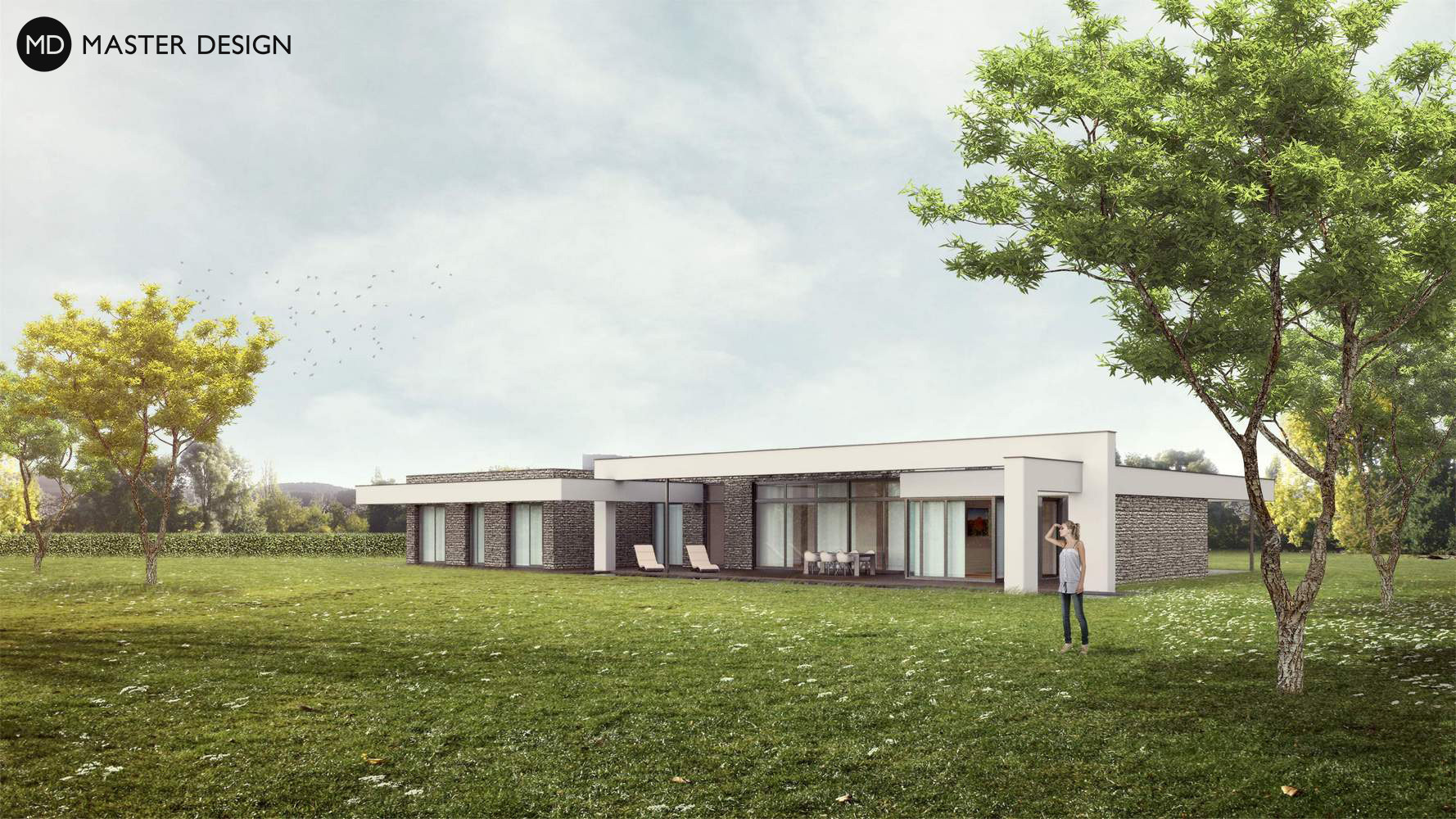 Koncept luxusního rodinného bungalovu s kamenným obkladem16 - vizualizace2 Koncept luxusního rodinného bungalovu s kamenným obkladem16 - vizualizace2