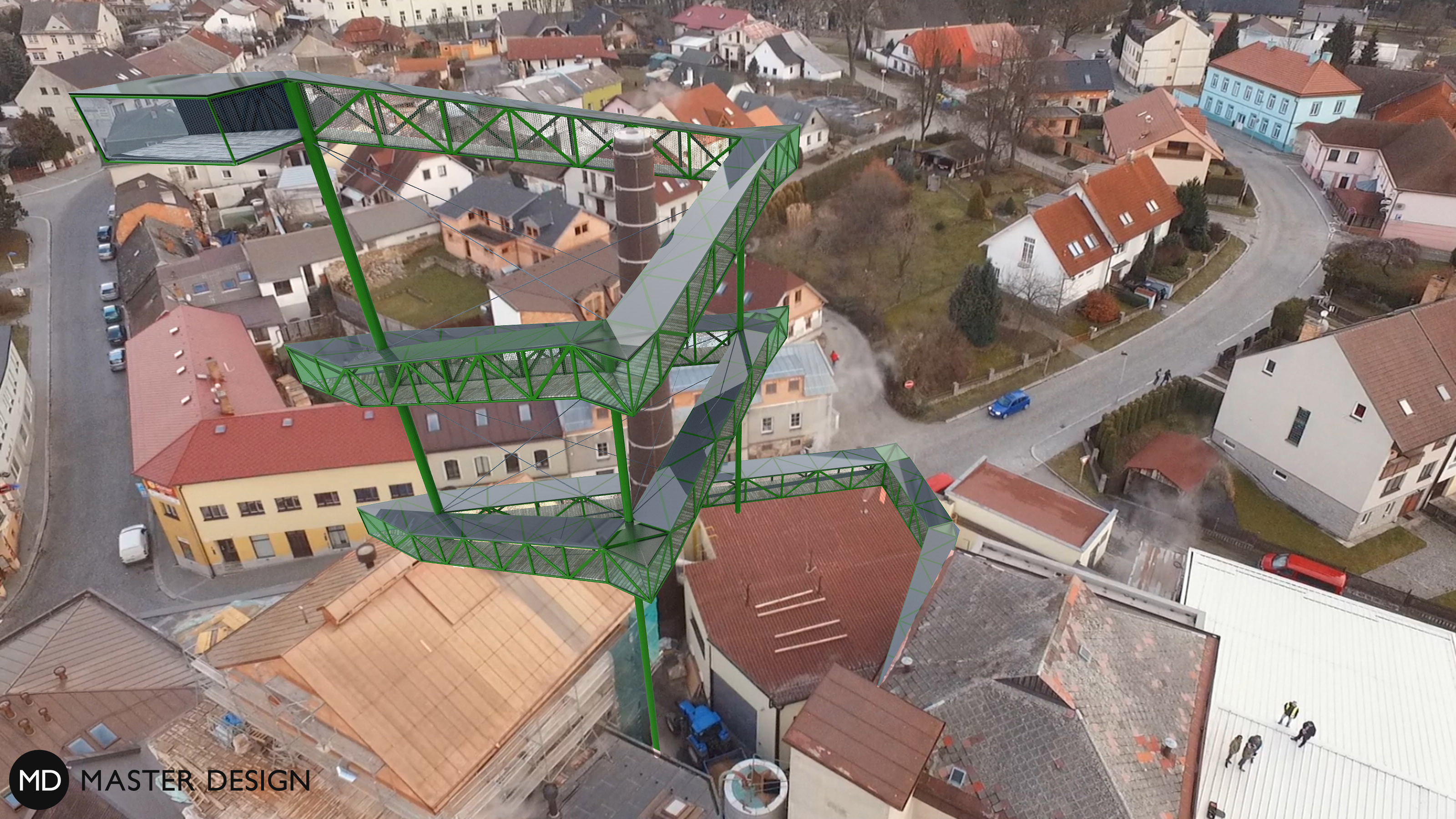 Lookout towerHumpolec - visualisation2