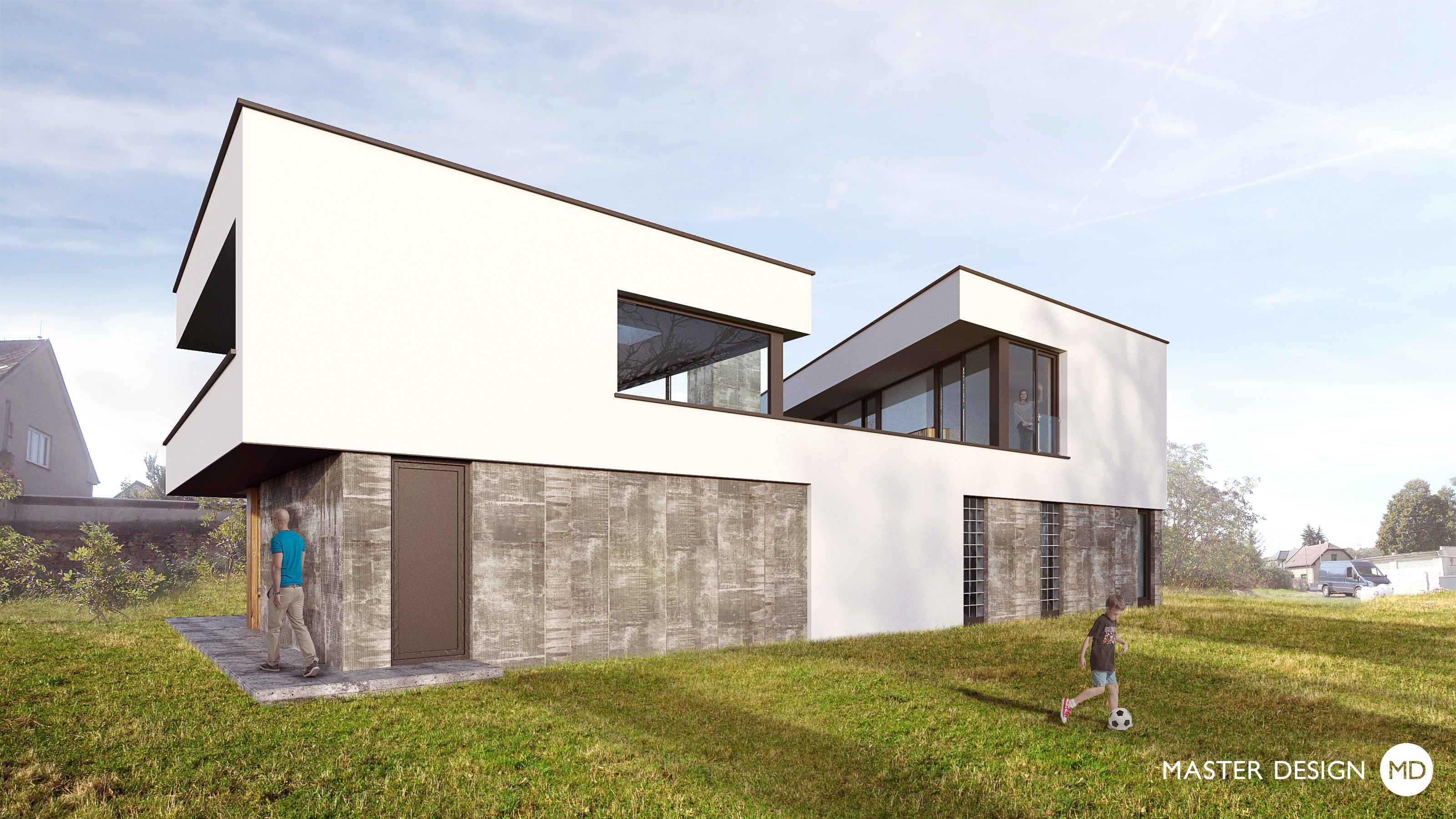 Family housePraha Hostavice - visualisation4 Family housePraha Hostavice - visualisation4