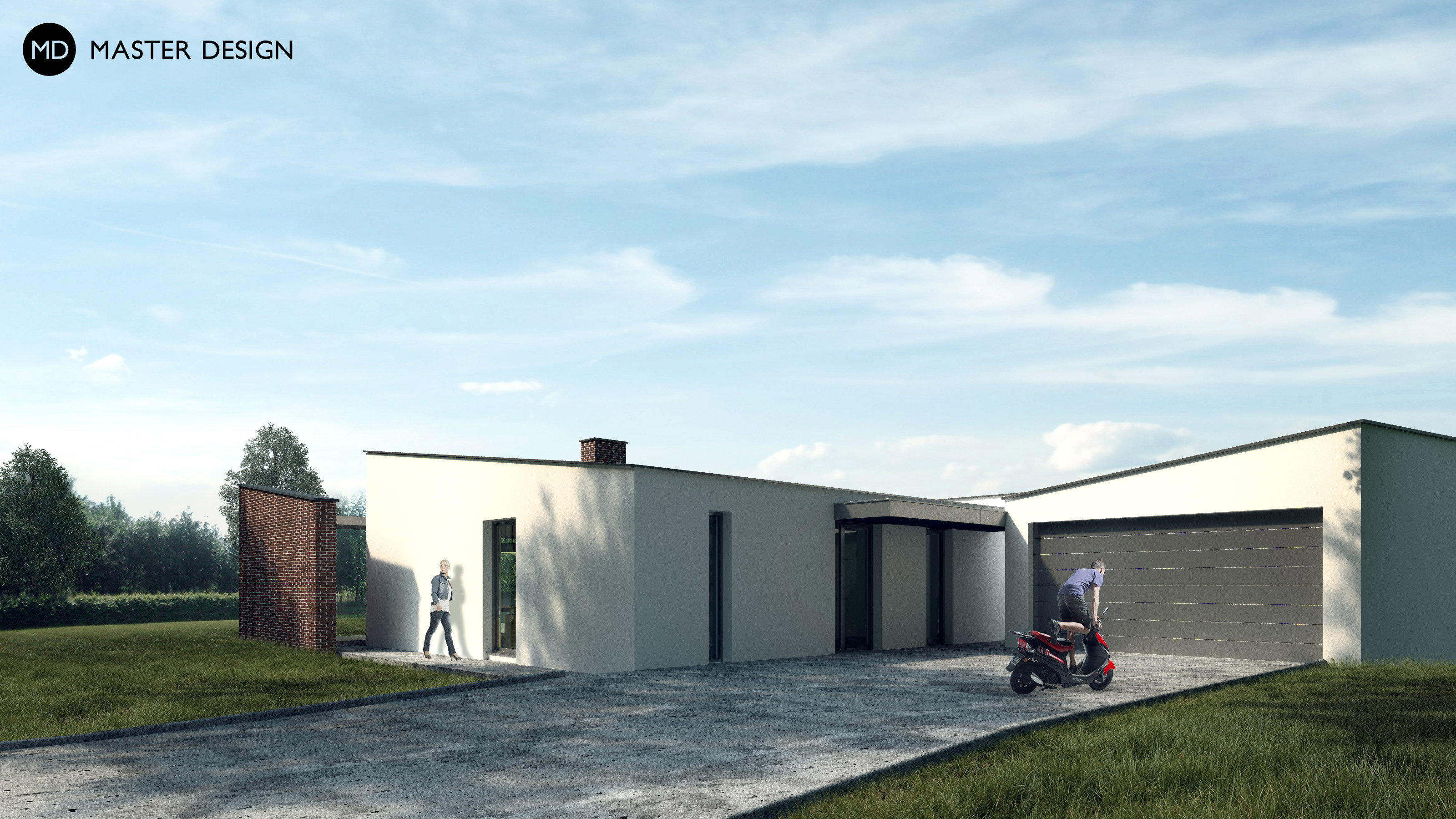 Praktický moderní bungalov s party terasou a letní kuchyníKrmelín - vizualizace2 Praktický moderní bungalov s party terasou a letní kuchyníKrmelín - vizualizace2