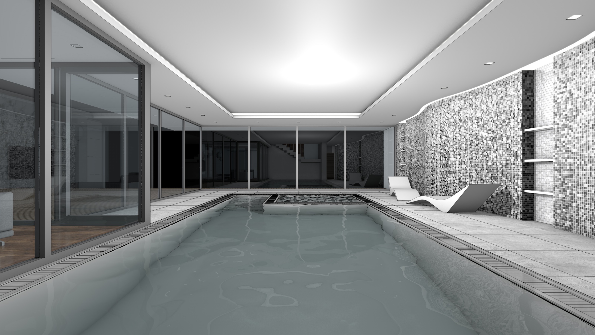 Family house interior - Tovéř u Olomouce - main visualisation