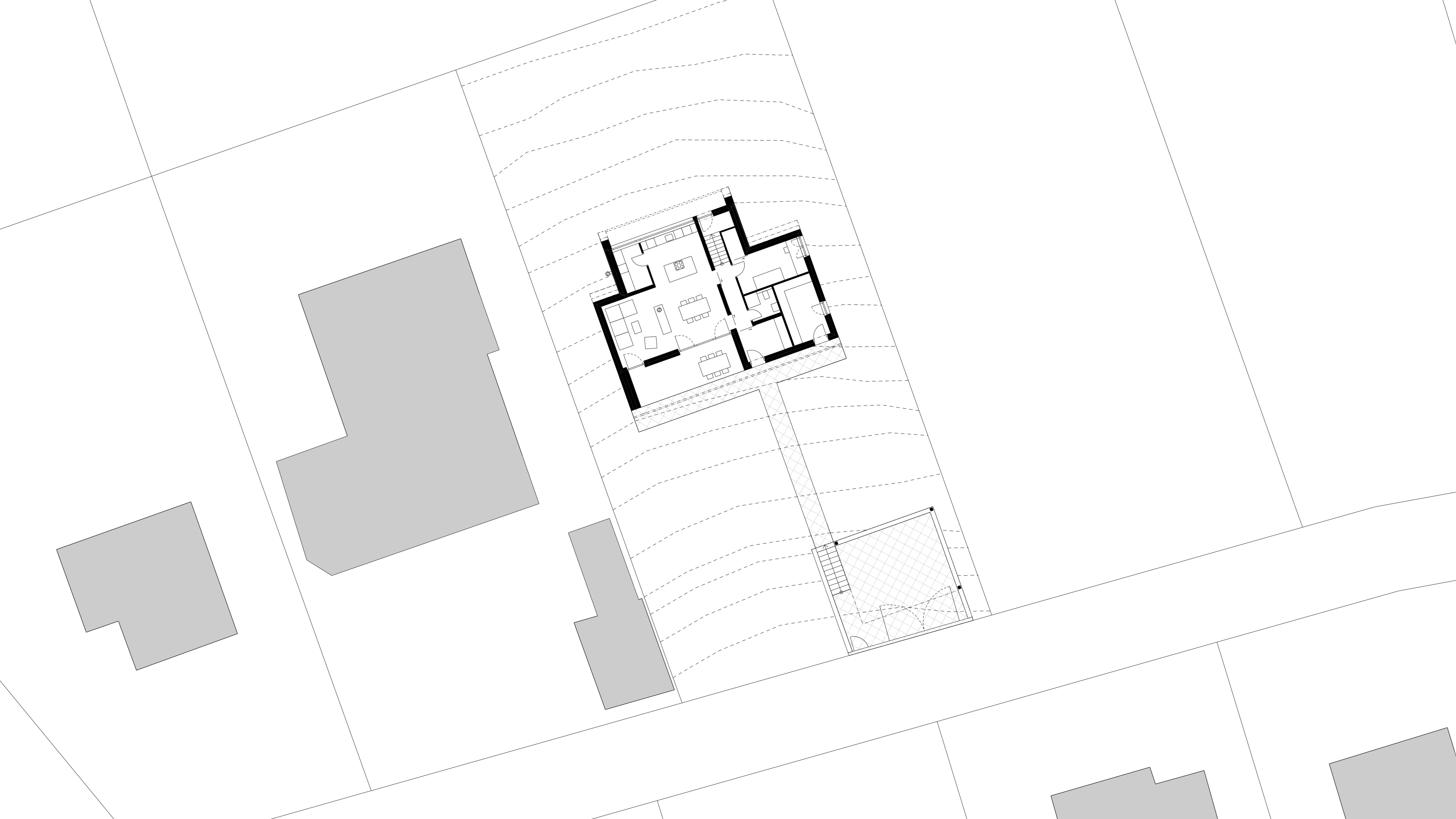 Inclined house with facades covered by metal tiles and great view of countryside for doctorLoděnice u Berouna - visualisation4
