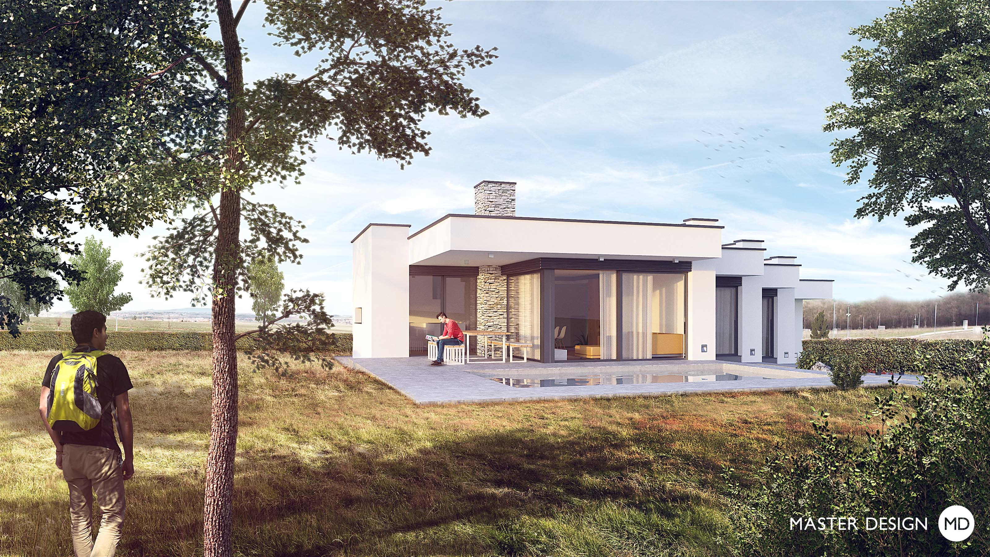 Designový dům trilobit se sedmi terasamiVysoký Újezd u Berouna - vizualizace2 Designový dům trilobit se sedmi terasamiVysoký Újezd u Berouna - vizualizace2