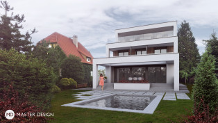 Funkcionalist villa - Nový Jičín - main visualisation