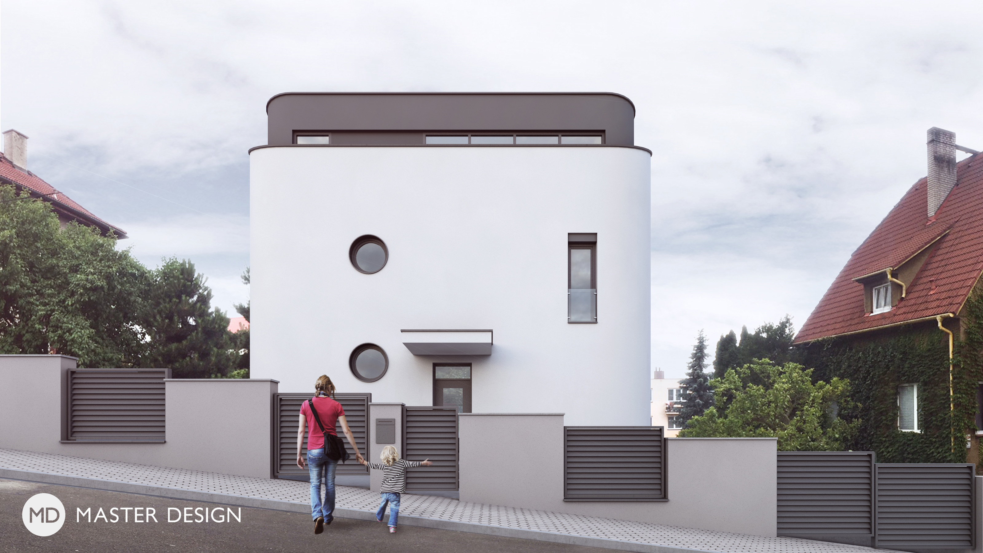 Funkcionalist villaNový Jičín - visualisation2