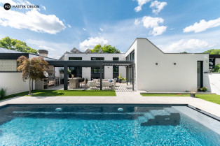 Rekonstrukce luxusního řadového domu s bazénem - Karlsruhe - hlavní vizualizace