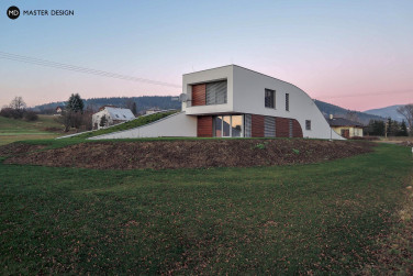 Organický dům v horách se zelenou střechou - Bystřice nad Olší - hlavní vizualizace