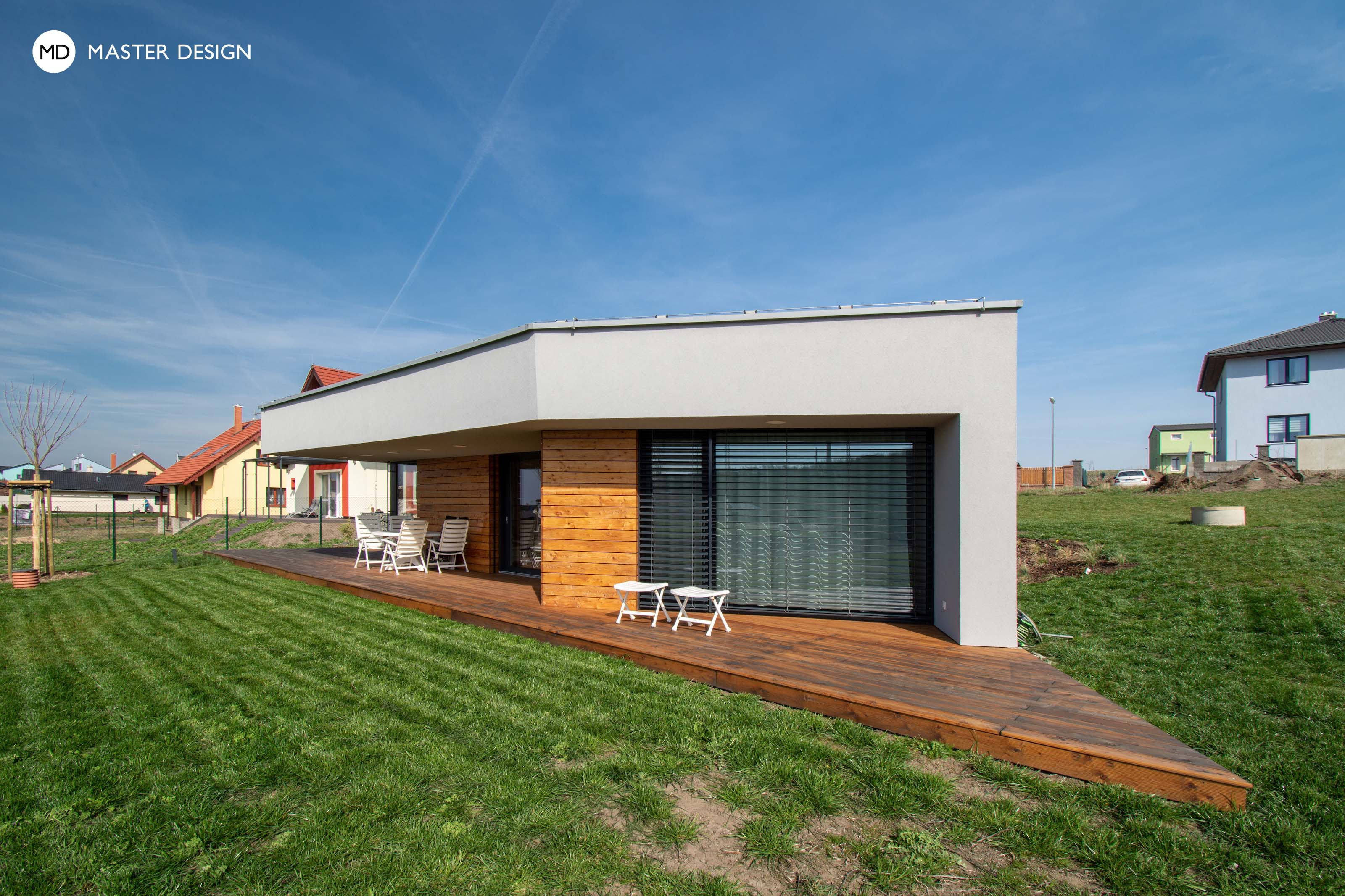 Modern bungalow in the slope with terrace having solid roof for young familyOdolená Voda - visualisation7