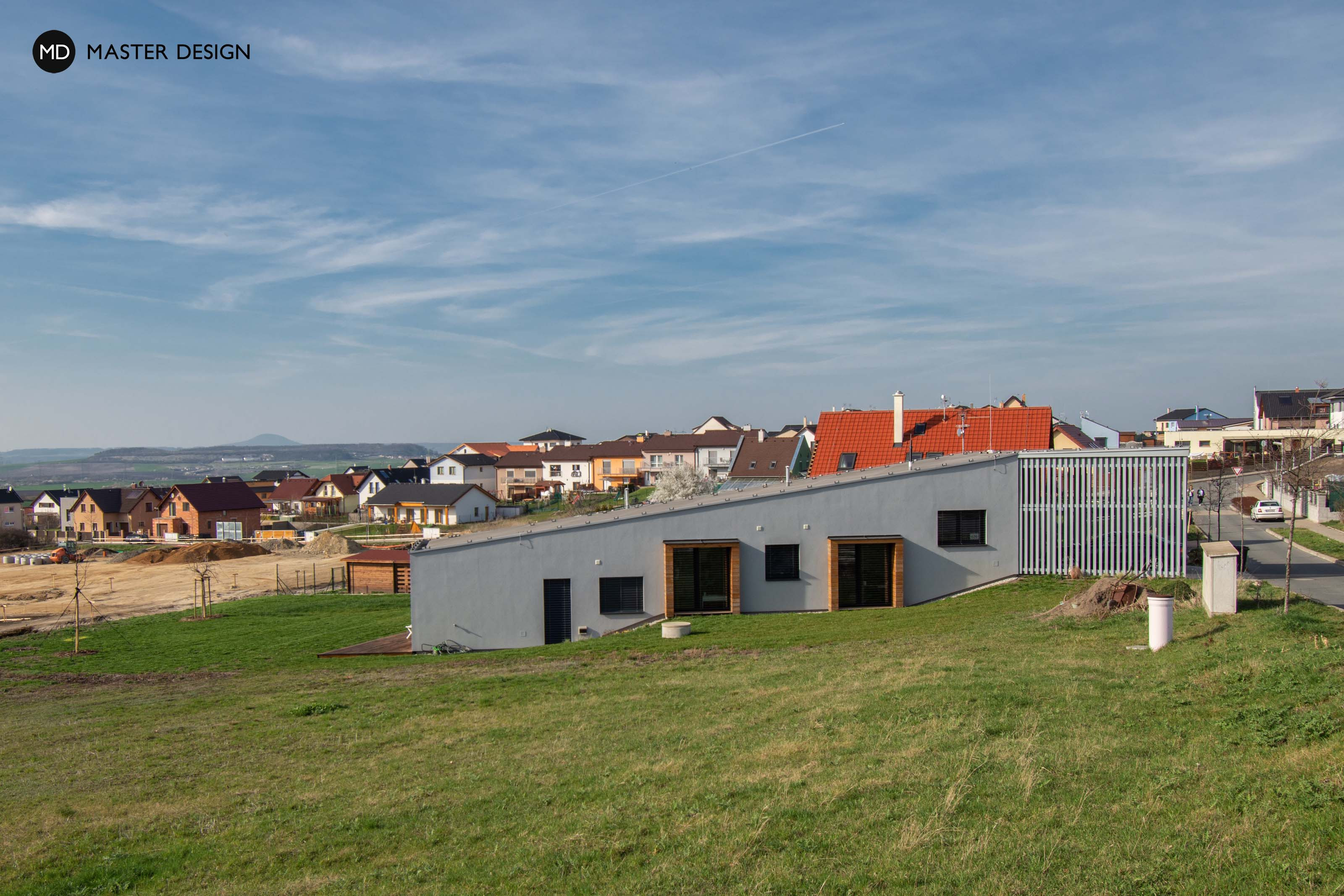 Modern bungalow in the slope with terrace having solid roof for young familyOdolená Voda - visualisation11