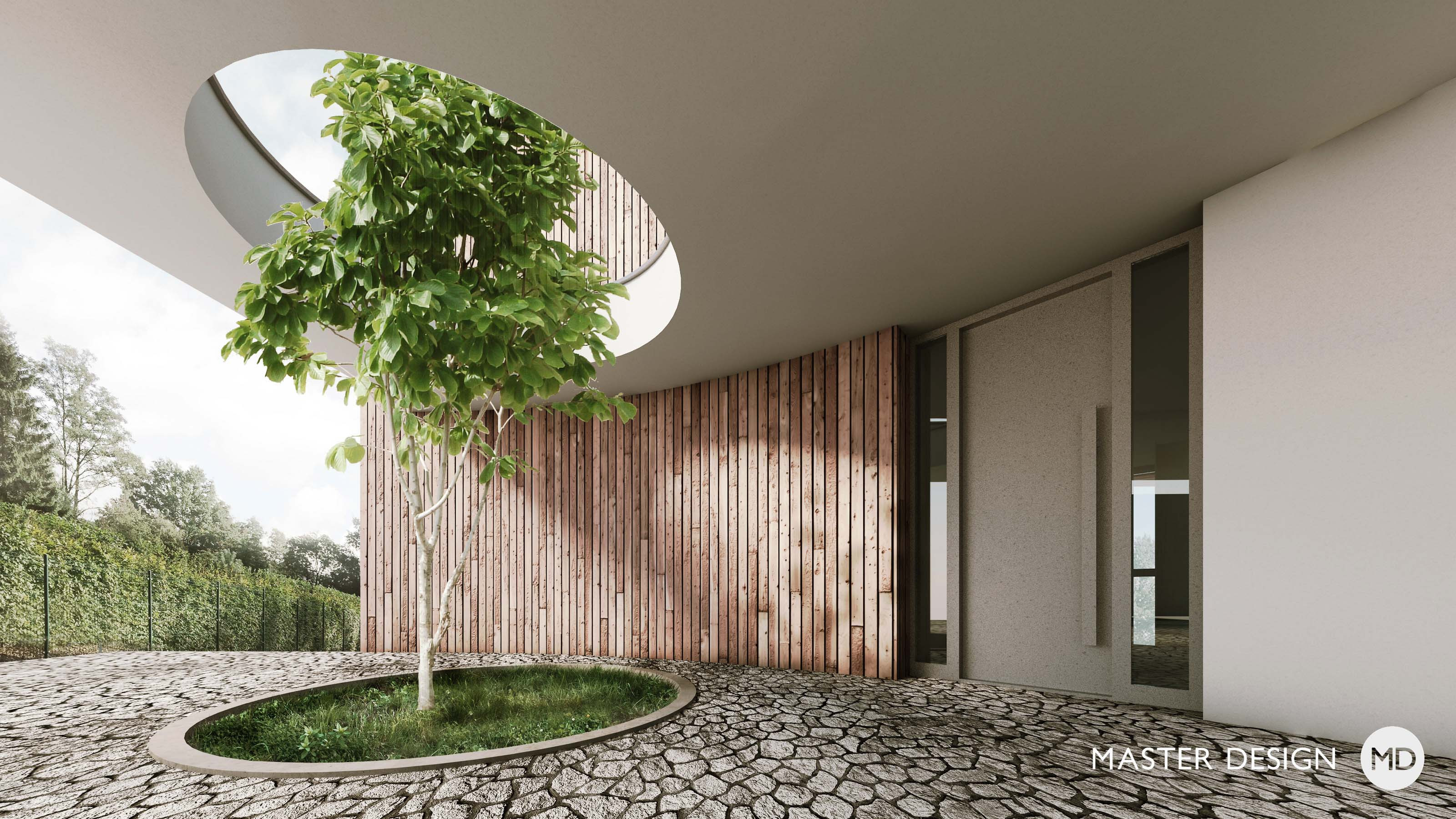 Rounded house close to the forest with wellness and wine cellarOstrava Poruba - visualisation2 Rounded house close to the forest with wellness and wine cellarOstrava Poruba - visualisation2