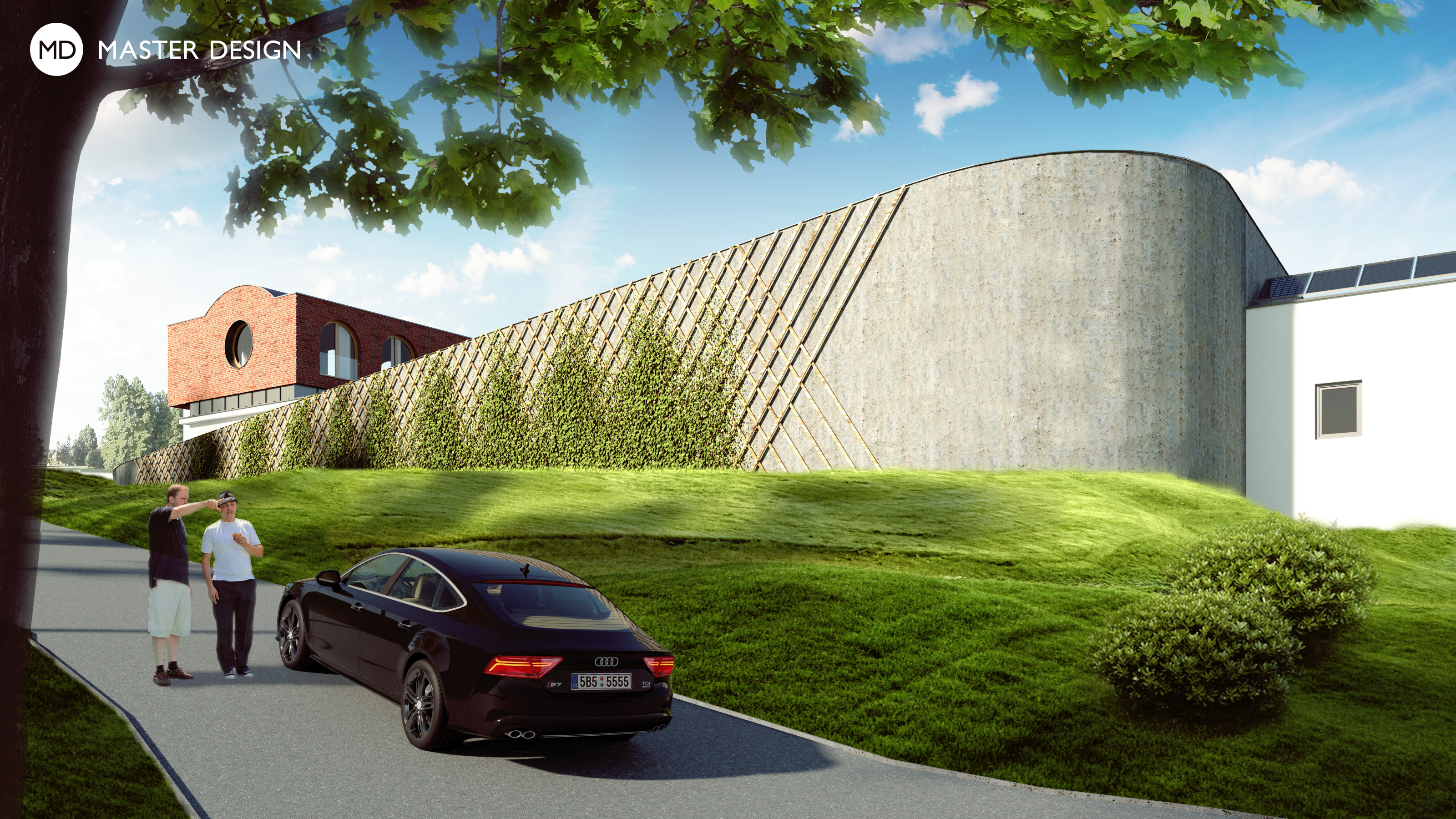 Moderní administrativní a výrobní budova vinařství HortZnojmo - vizualizace4