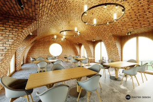 Interiéry prostor pro degustaci vína vinařství Hort - Znojmo - hlavní vizualizace