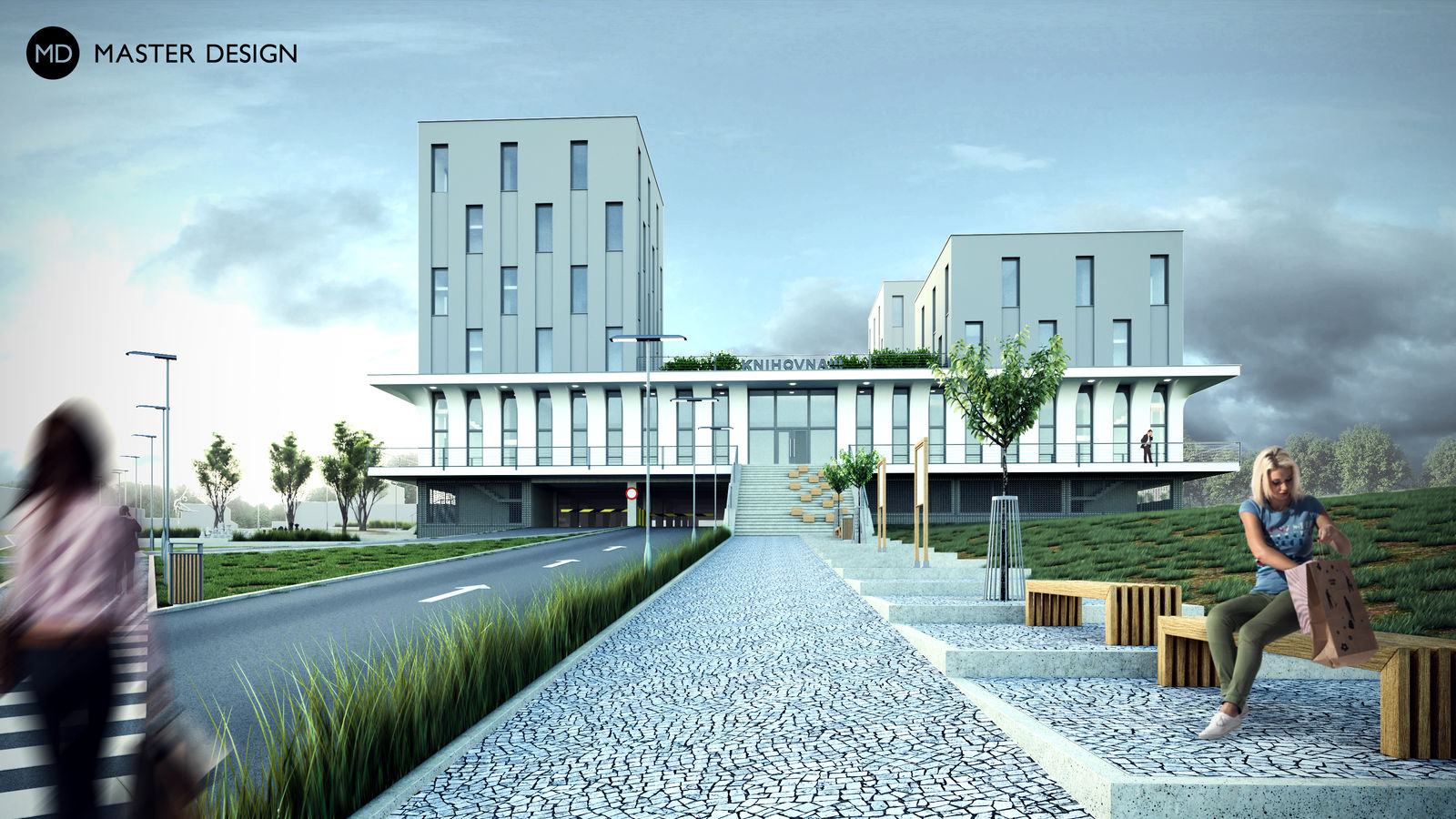 Multifunctional and residential building KvartetMuglinov - visualisation2
