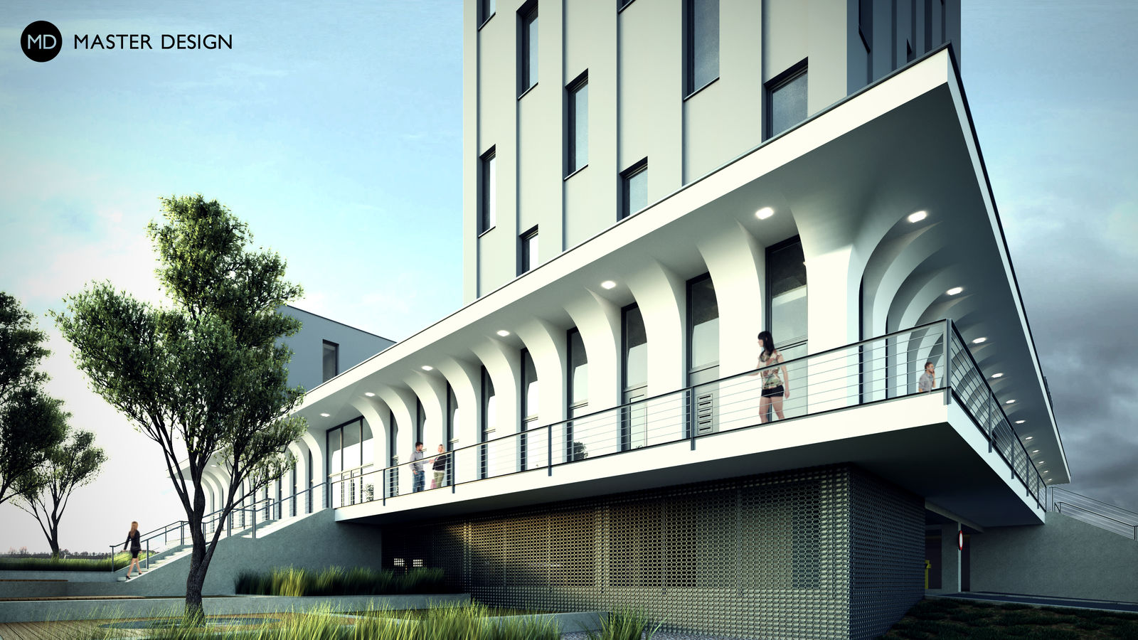 Multifunctional and residential building KvartetMuglinov - visualisation4