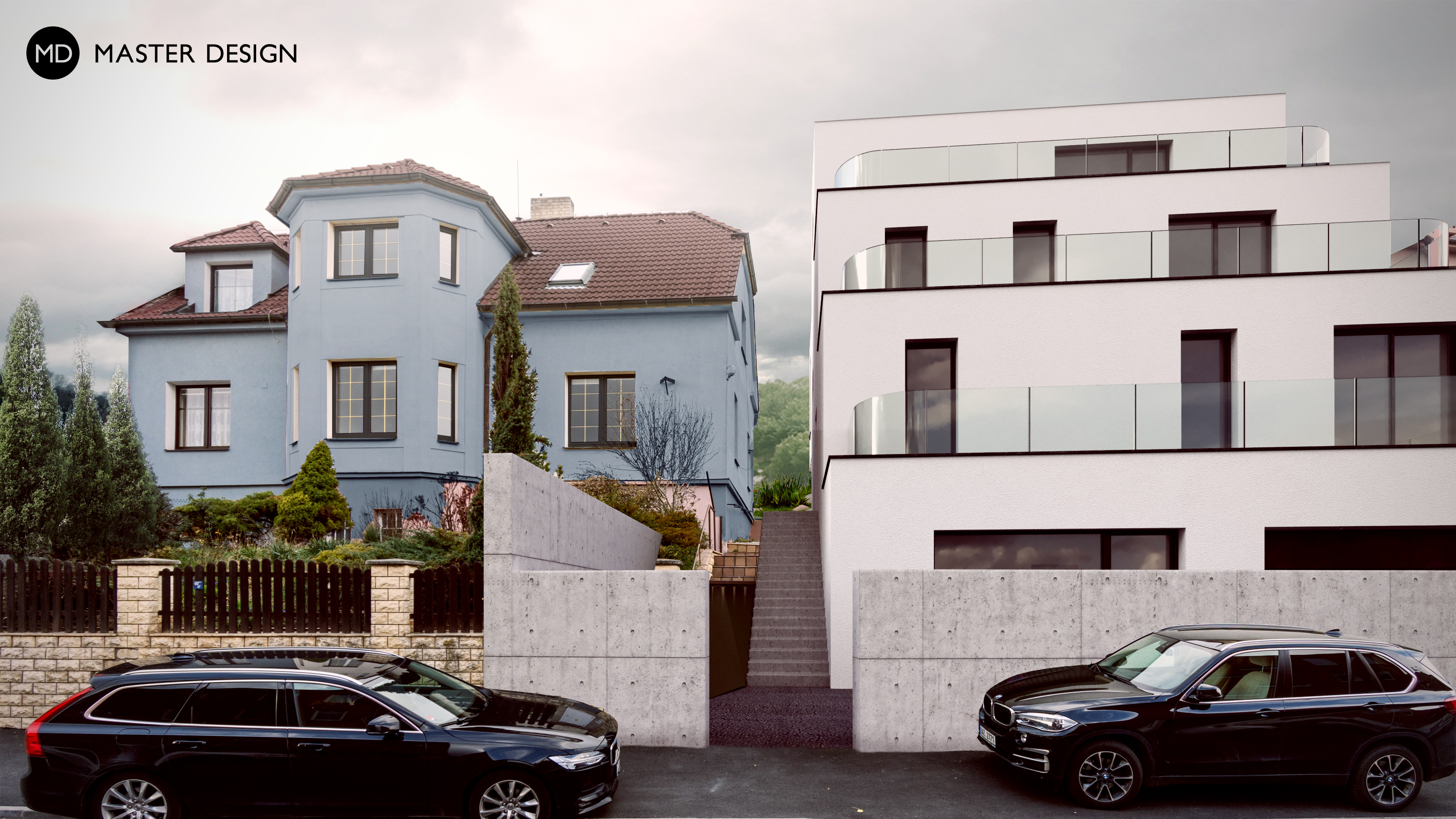 Novodobý ZikkuratPraha Vysočany - vizualizace3