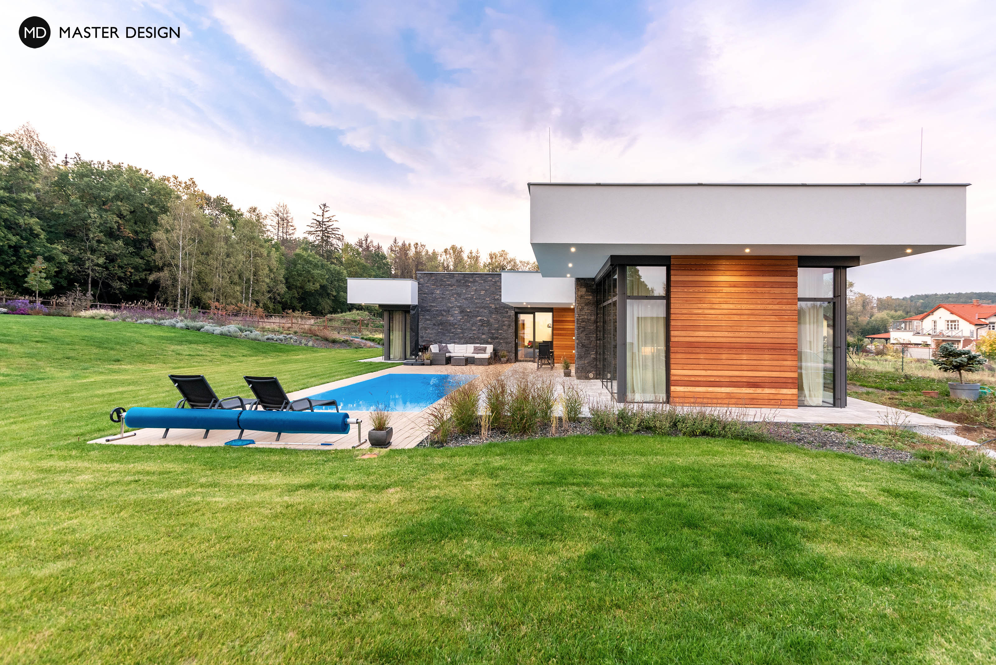 Bungalow with swimmingpool and elevated ceilingPraha Východ - visualisation2