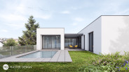 Two Cuboids Forming One House with Meditation Place - Praha Řeporyje - main visualisation