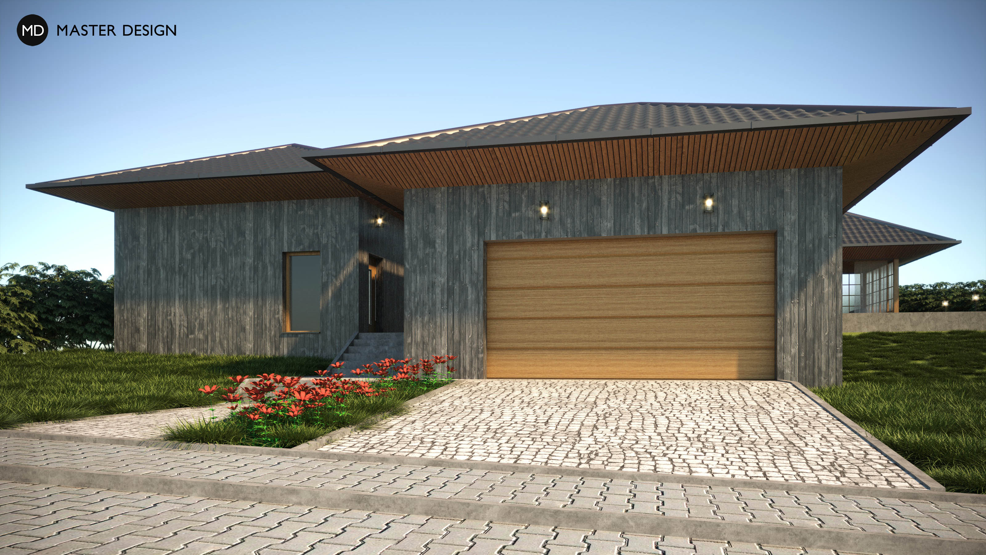 Japanese Style House with Relaxing GazeboKrálovice u Zlonic - visualisation4 Japanese Style House with Relaxing GazeboKrálovice u Zlonic - visualisation4