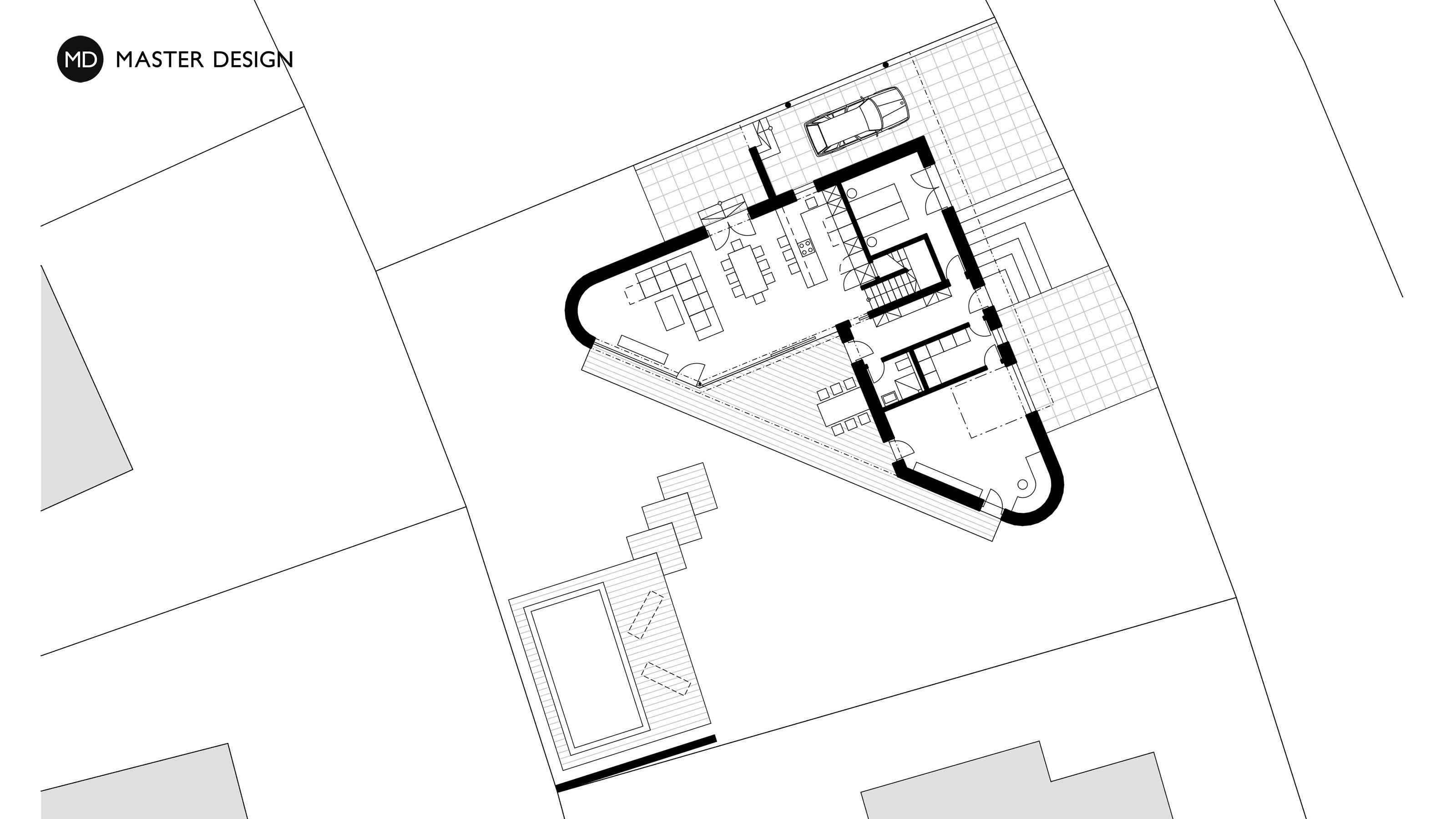 Luxusní dům Triangl s dřěvěným obklademRoztoky u Prahy - vizualizace5 Luxusní dům Triangl s dřěvěným obklademRoztoky u Prahy - vizualizace5
