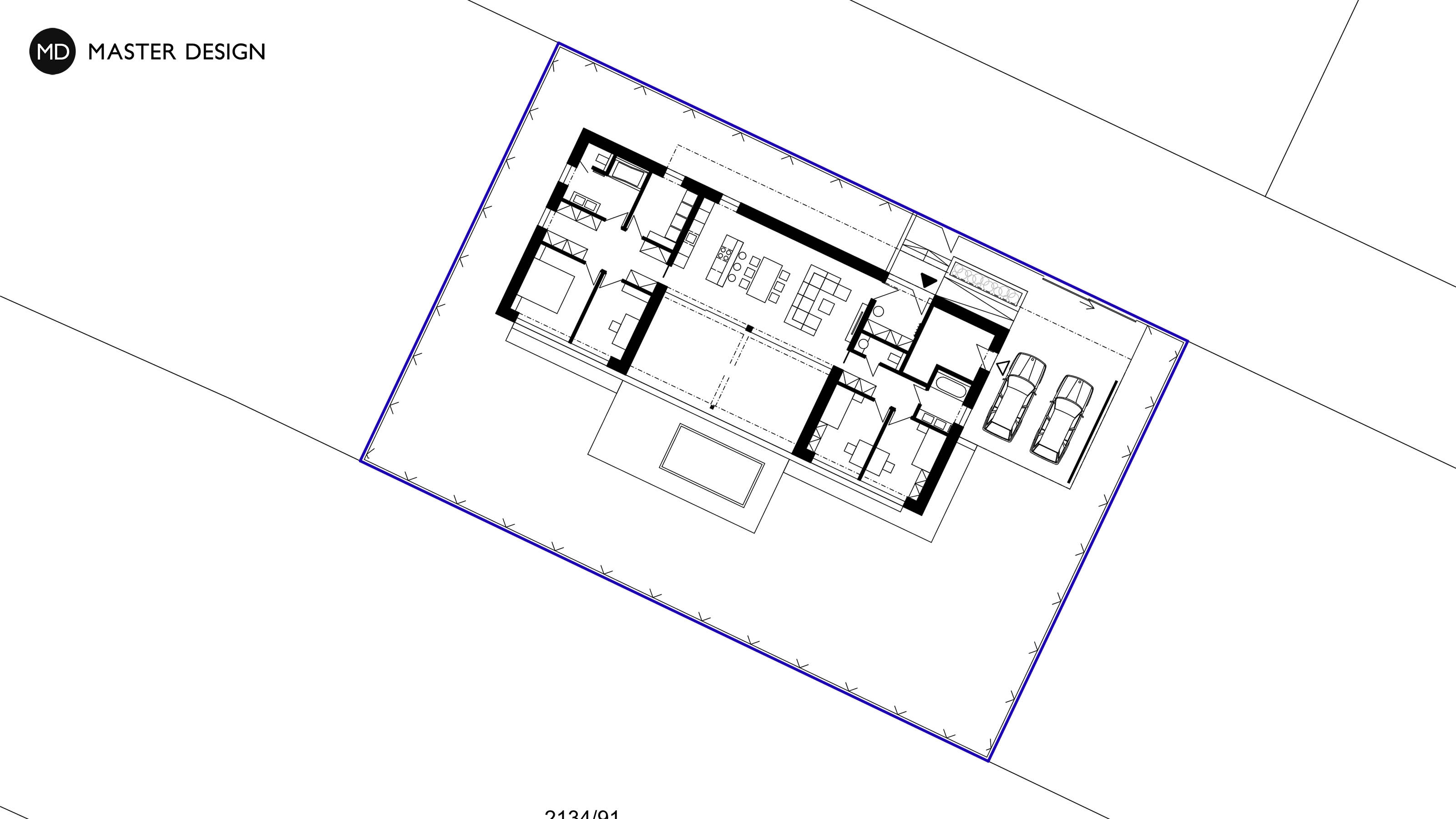 Symetrický bungalov s bioklimatickou pergolouOstrava - vizualizace4 Symetrický bungalov s bioklimatickou pergolouOstrava - vizualizace4